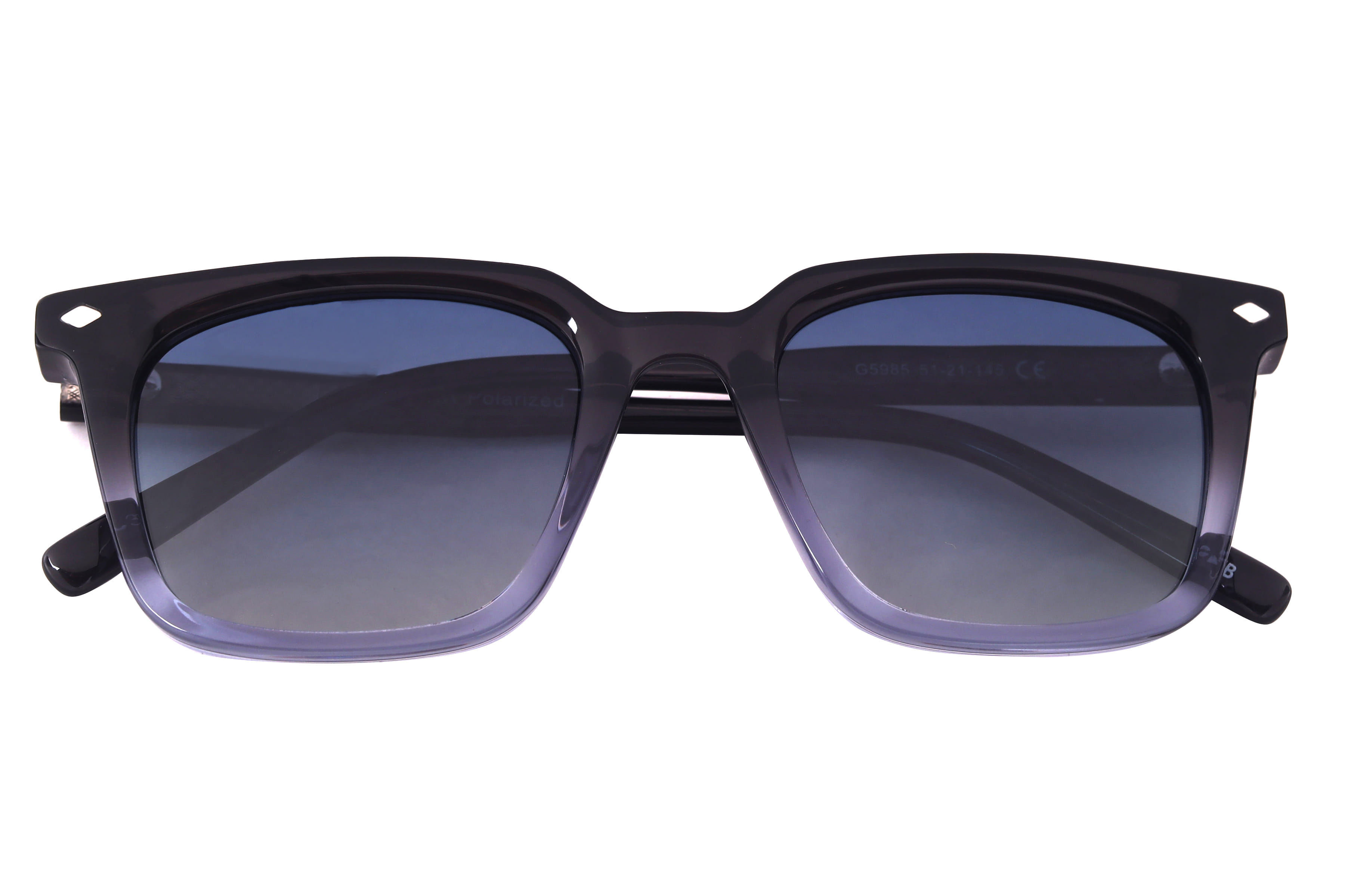 Inspira G5985 Sunglass Grey Male Full Shell Sunglass — Grey frame — view 4