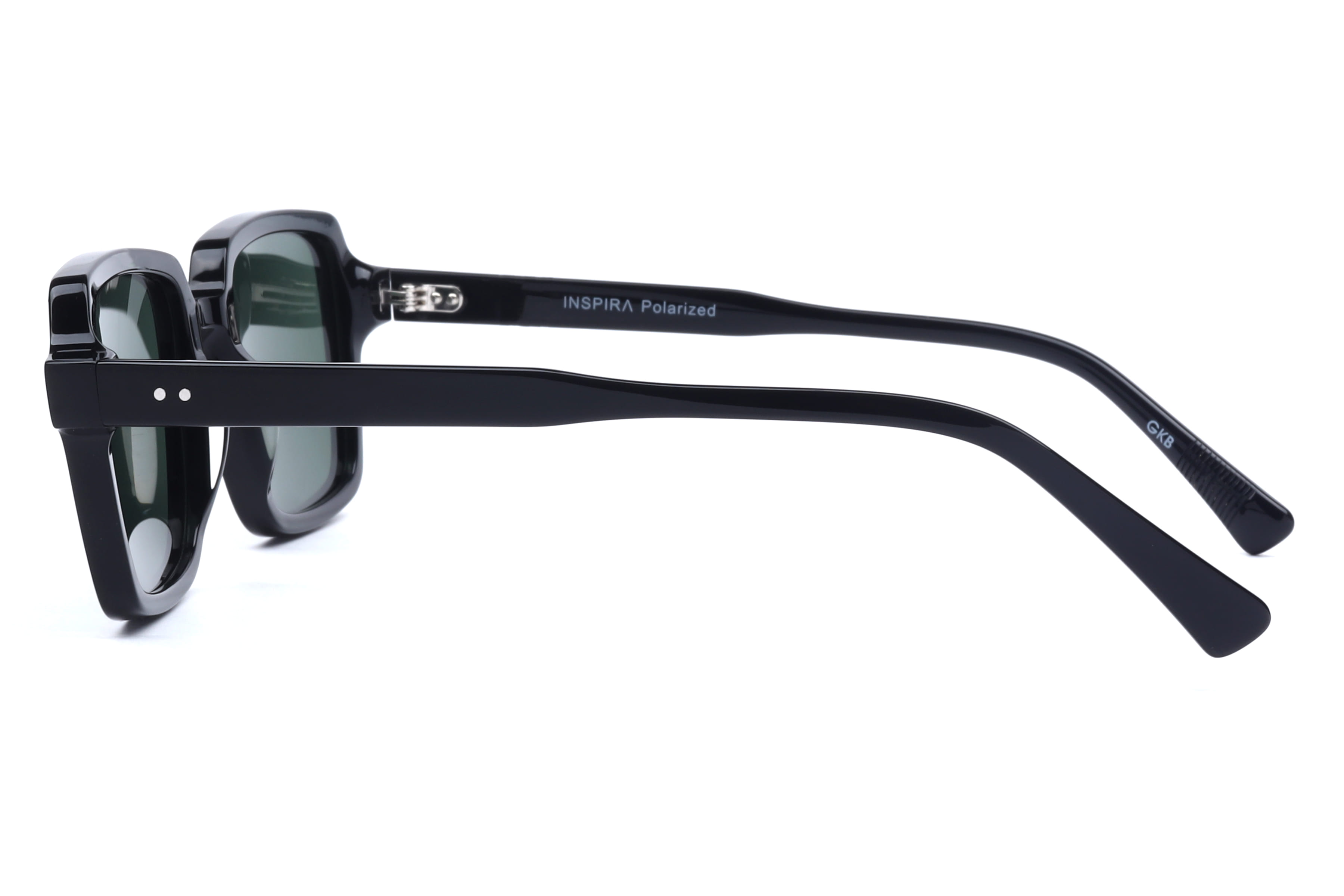 Inspira CO1060 Sunglass Black Male Full Shell Sunglass — Black frame — view 3