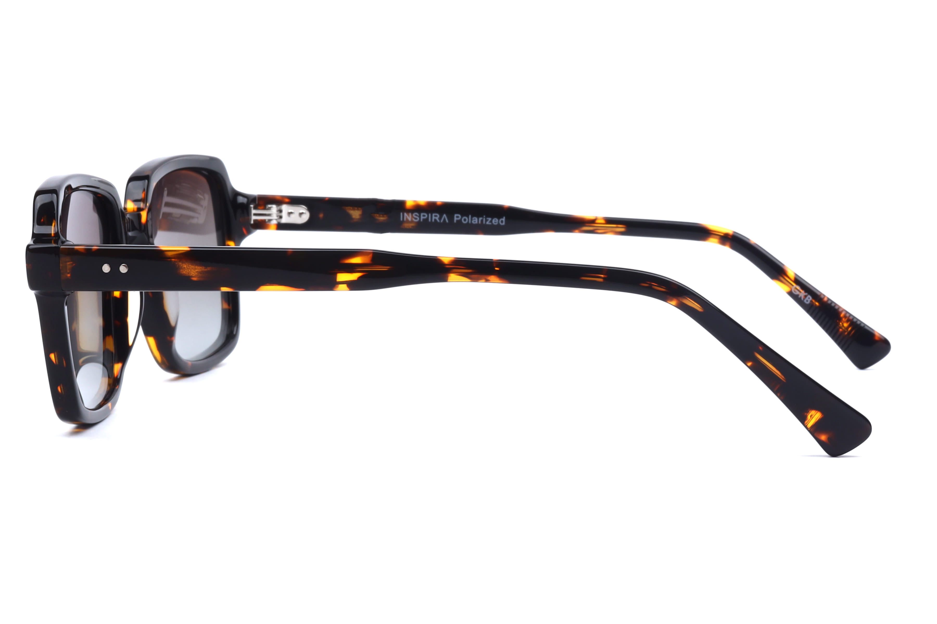 Inspira CO1060 Sunglass Havana Male Full Shell Sunglass — Havana frame — view 3