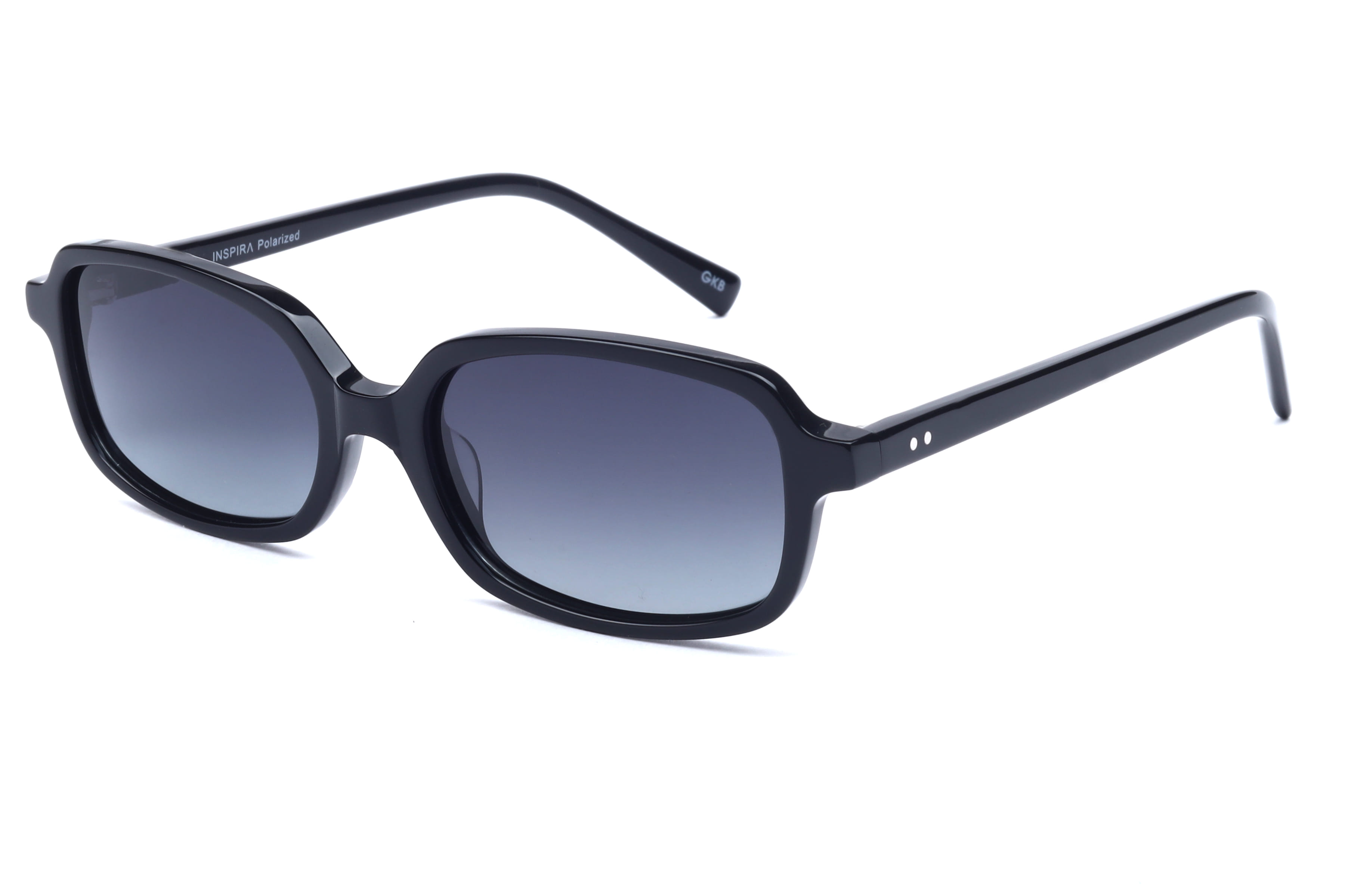 Inspira CO1163 Sunglass Black Unisex Full Shell Sunglass — Black frame — view 1