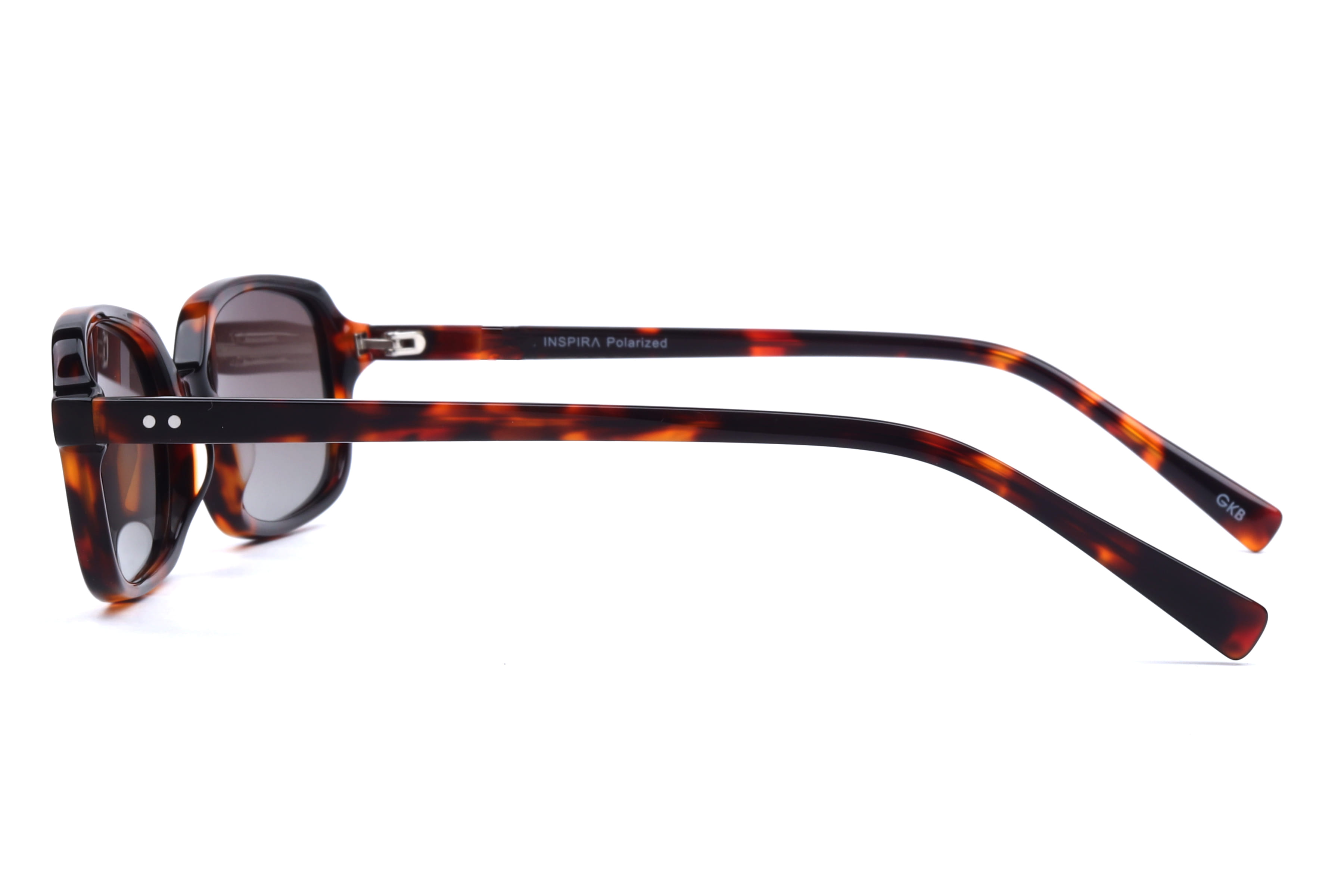 Inspira CO1163 Sunglass Havana Unisex Full Shell Sunglass — Havana frame — view 2