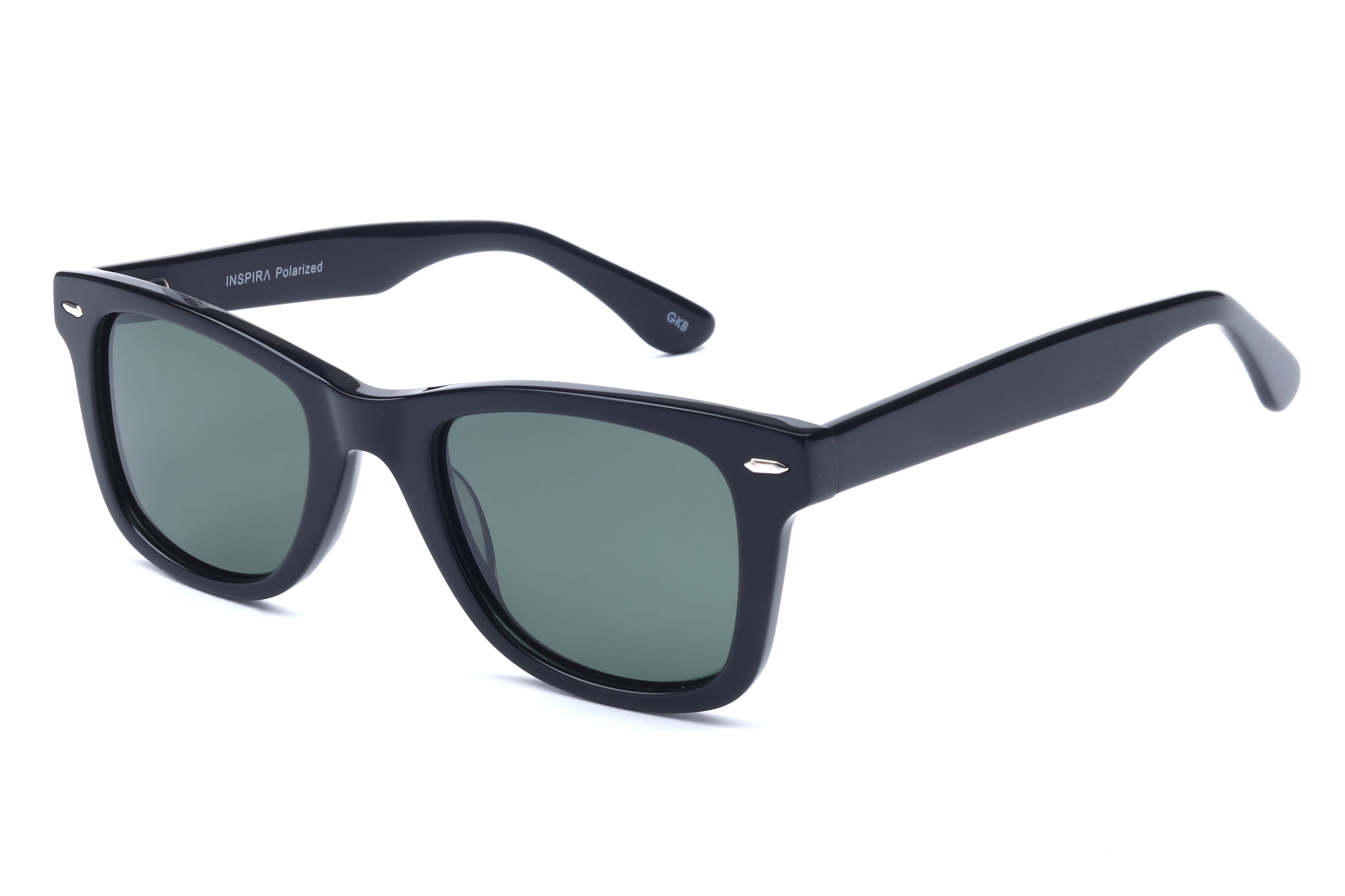 Inspira CO1018 Sunglass Black Male Full Shell Sunglass — Black frame — view 1
