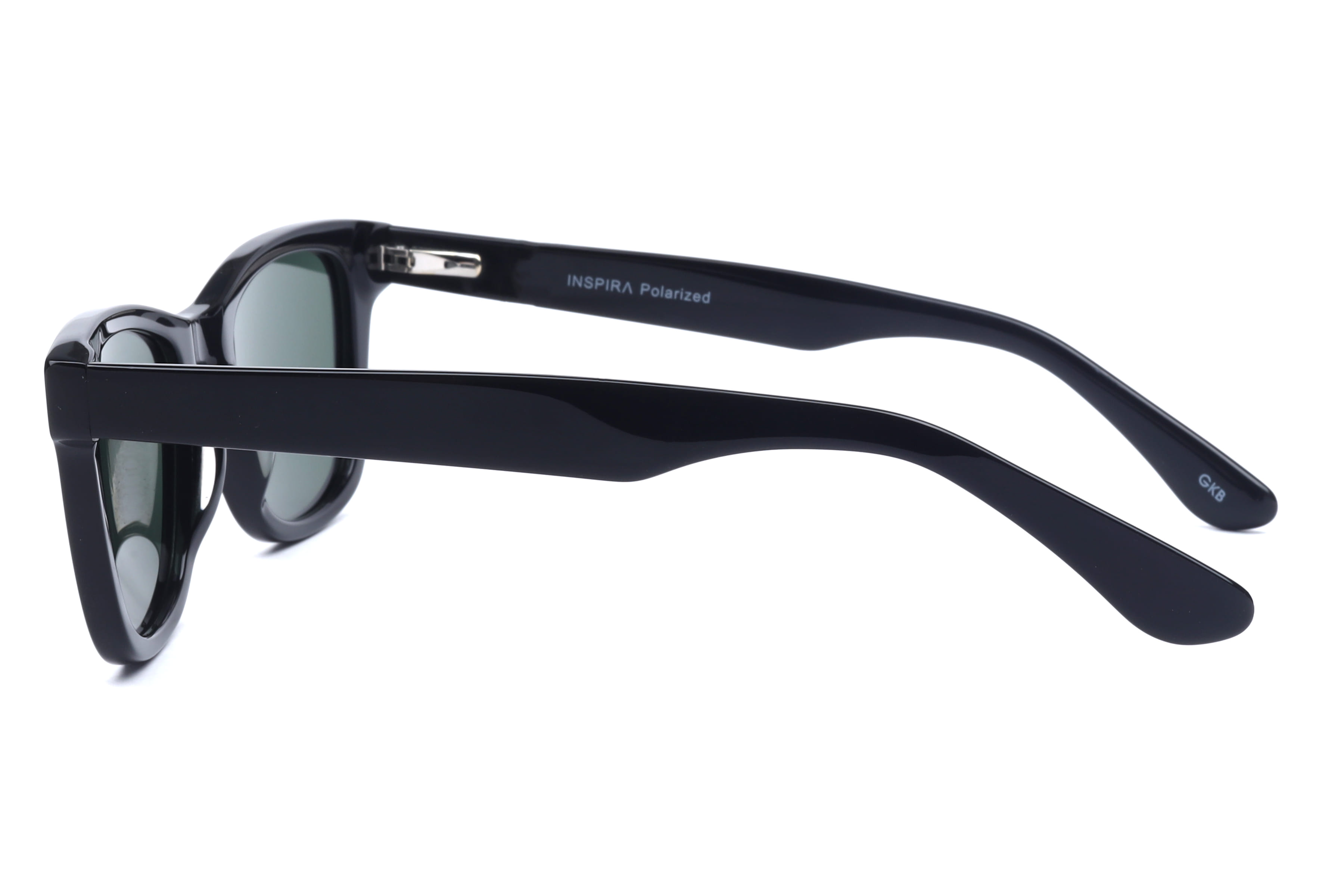 Inspira CO1018 Sunglass Black Male Full Shell Sunglass — Black frame — view 3