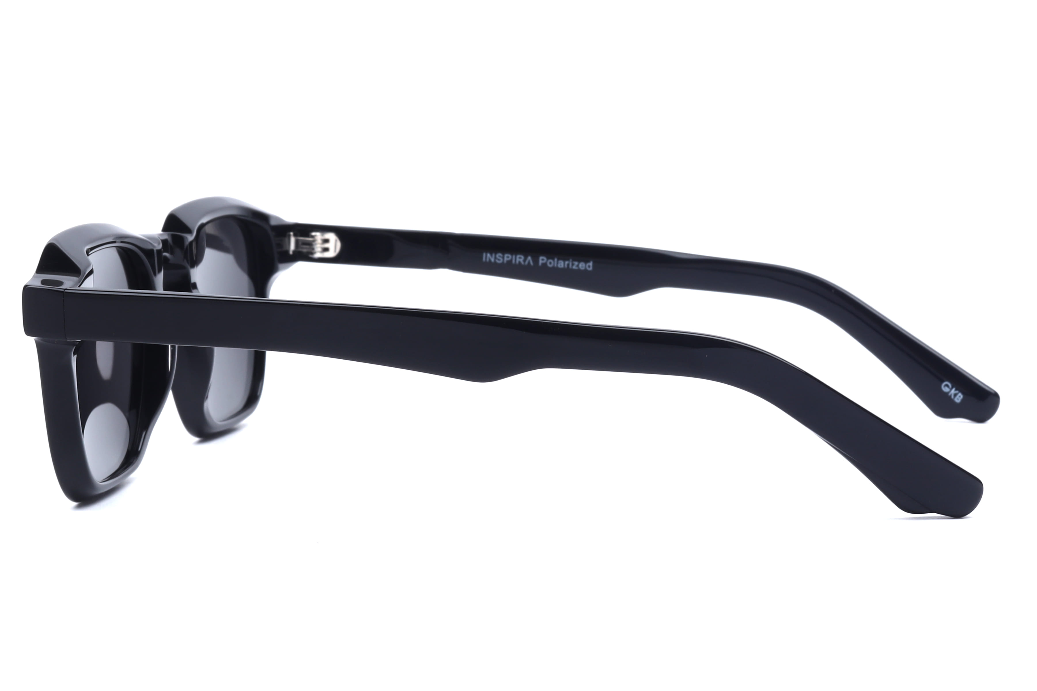 Inspira G5959 Sunglass Black Male Full Shell Sunglass — Black frame — view 3