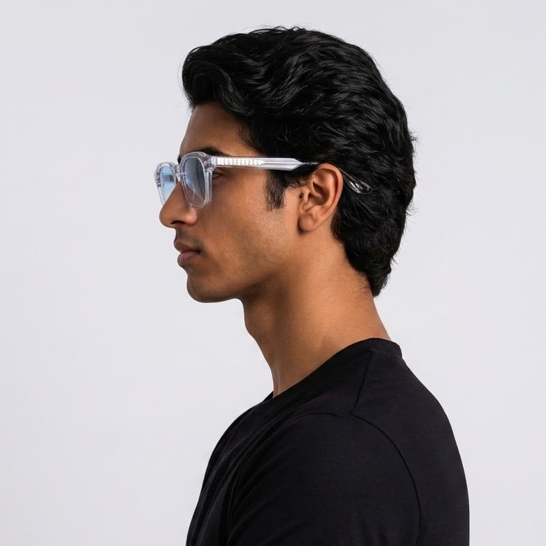 Inspira G5959 Sunglass Transparent Male Full Shell Sunglass — Transparent frame — view 5