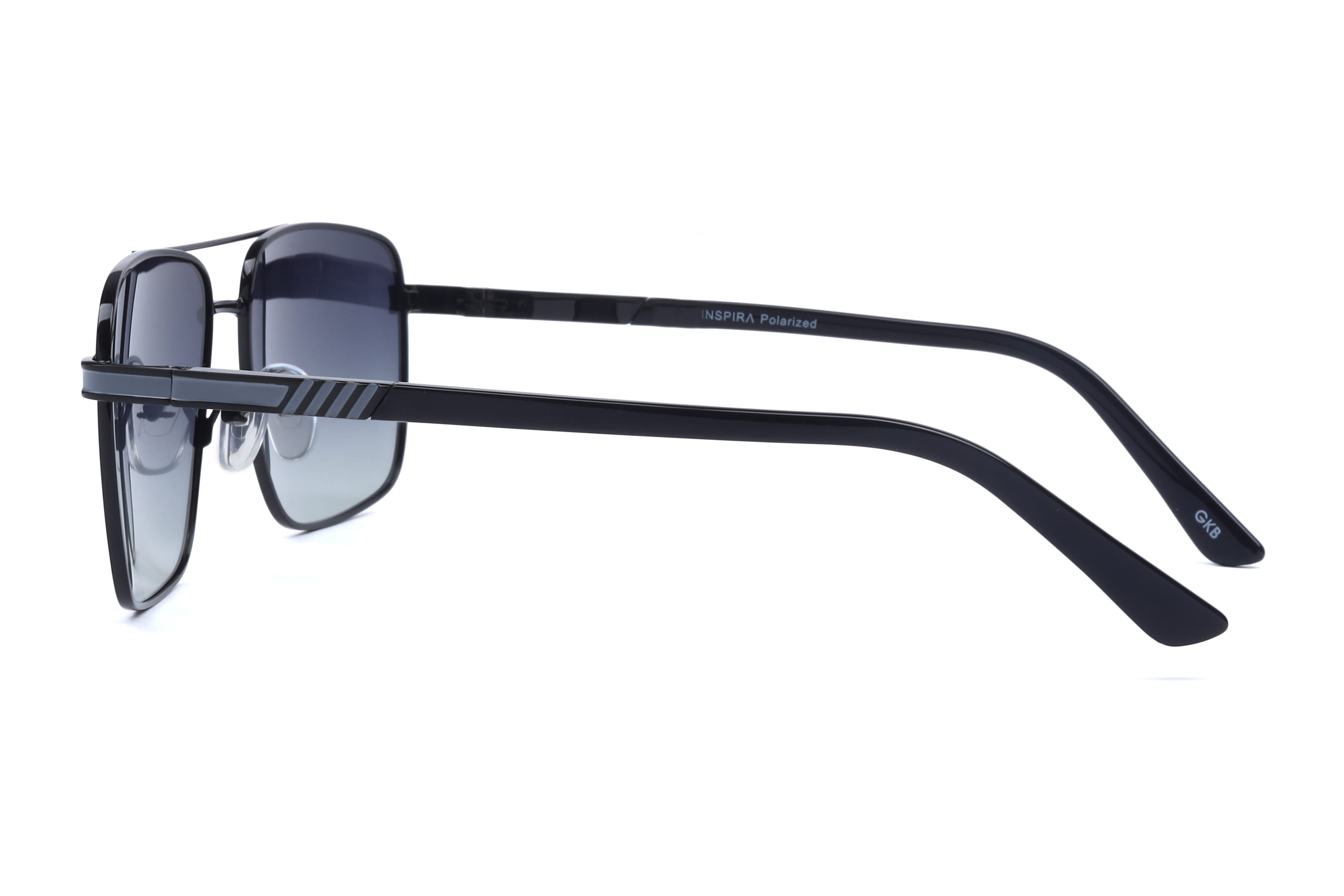 Inspira 6387 Sunglass Gun Metal Male Full Metal Sunglass — Gun Metal frame — view 2