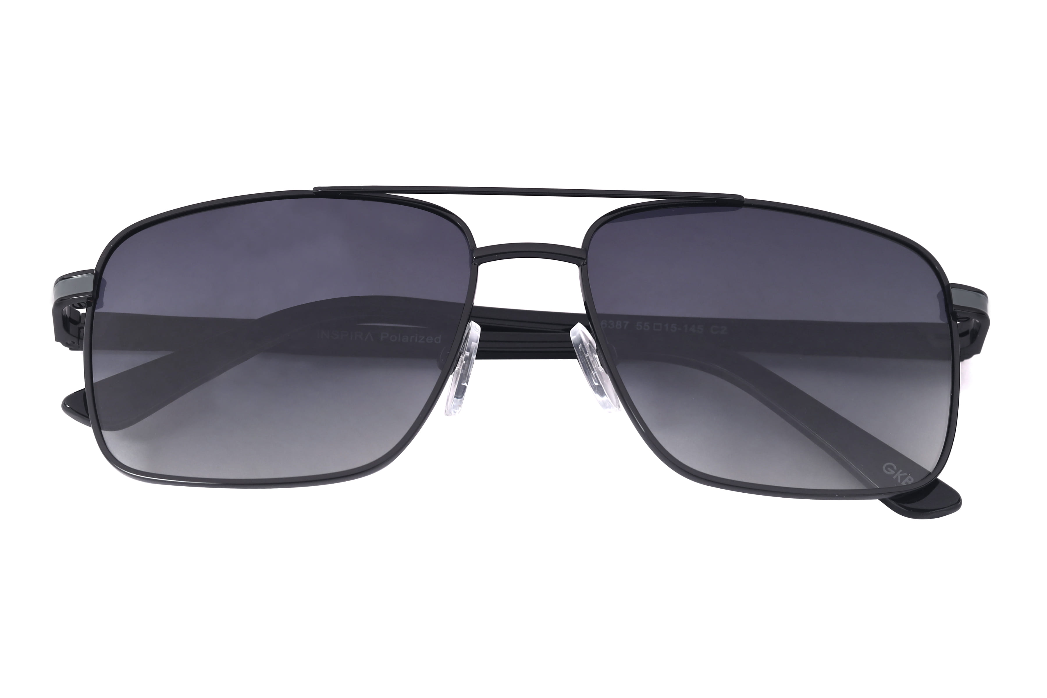 Inspira 6387 Sunglass Gun Metal Male Full Metal Sunglass — Gun Metal frame — view 3