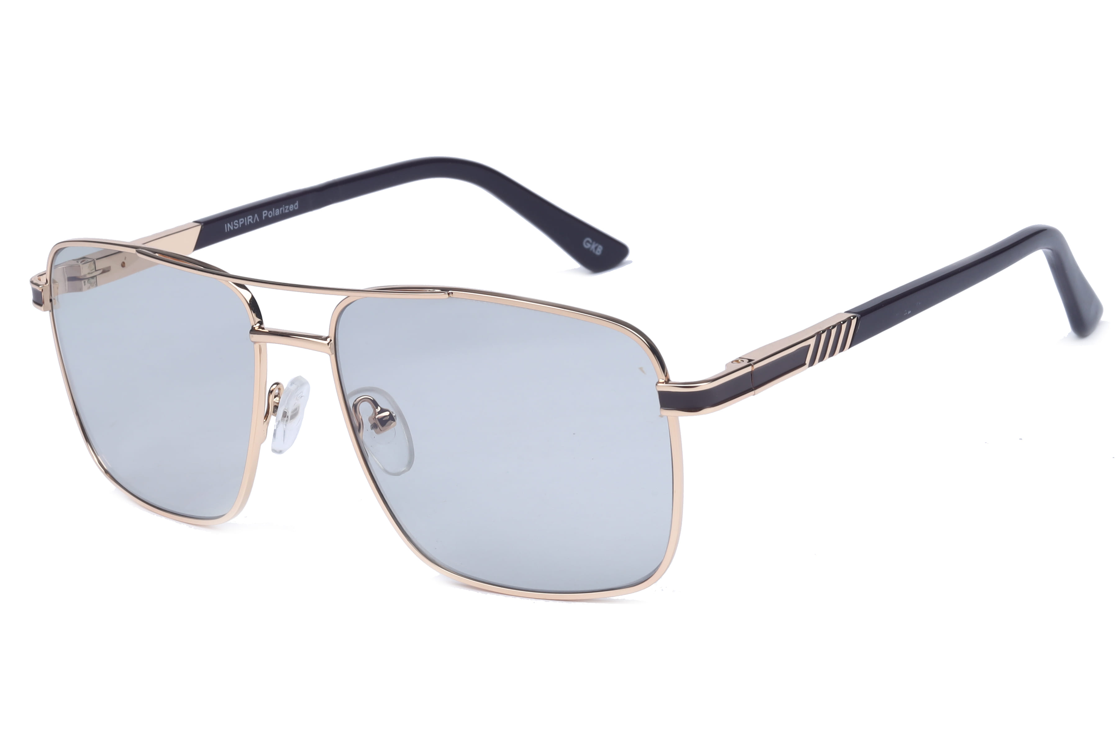 Inspira 6387 Sunglass Gold Male Full Metal Sunglass — Gold frame — view 4