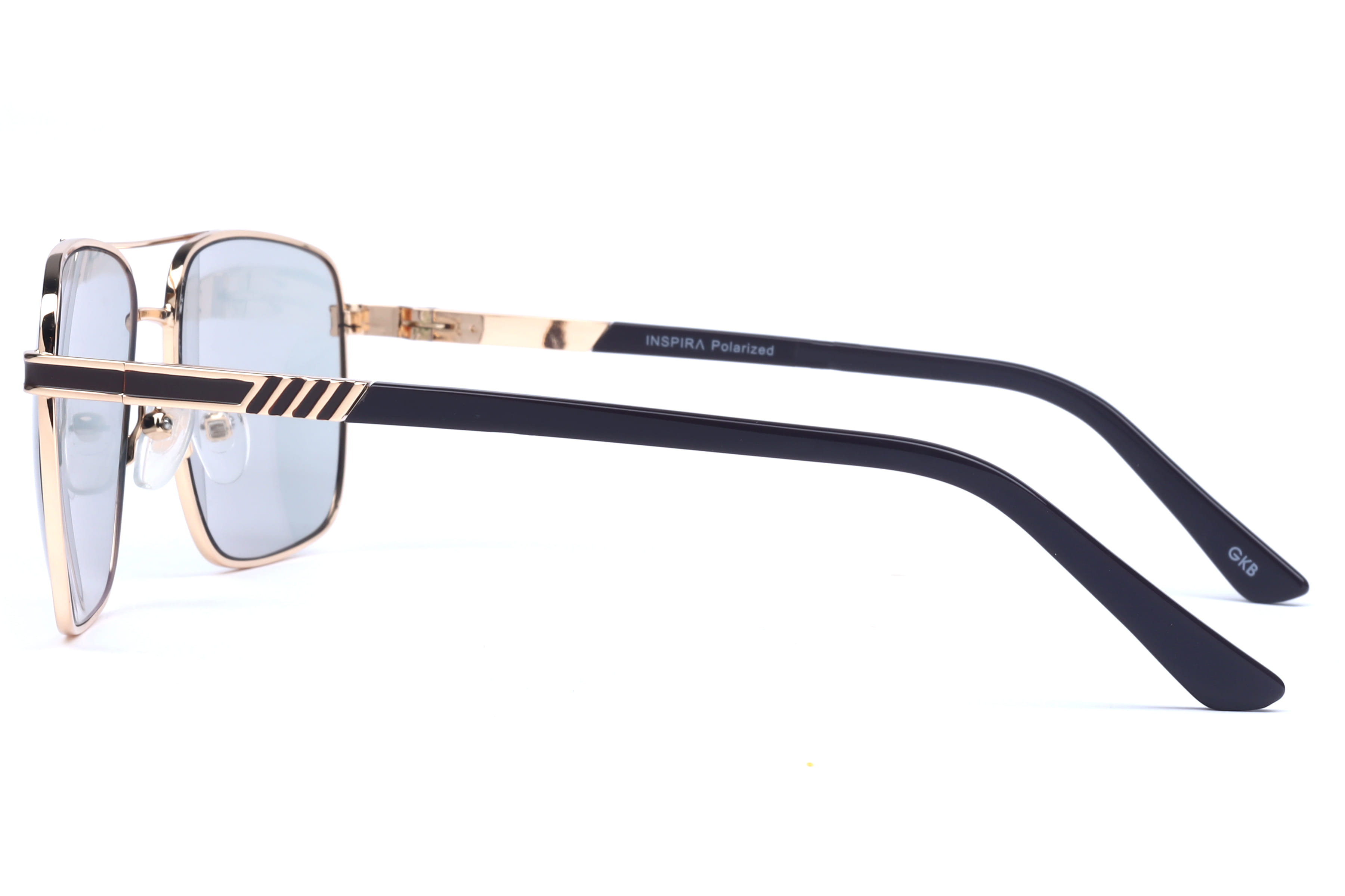 Inspira 6387 Sunglass Gold Male Full Metal Sunglass — Gold frame — view 6
