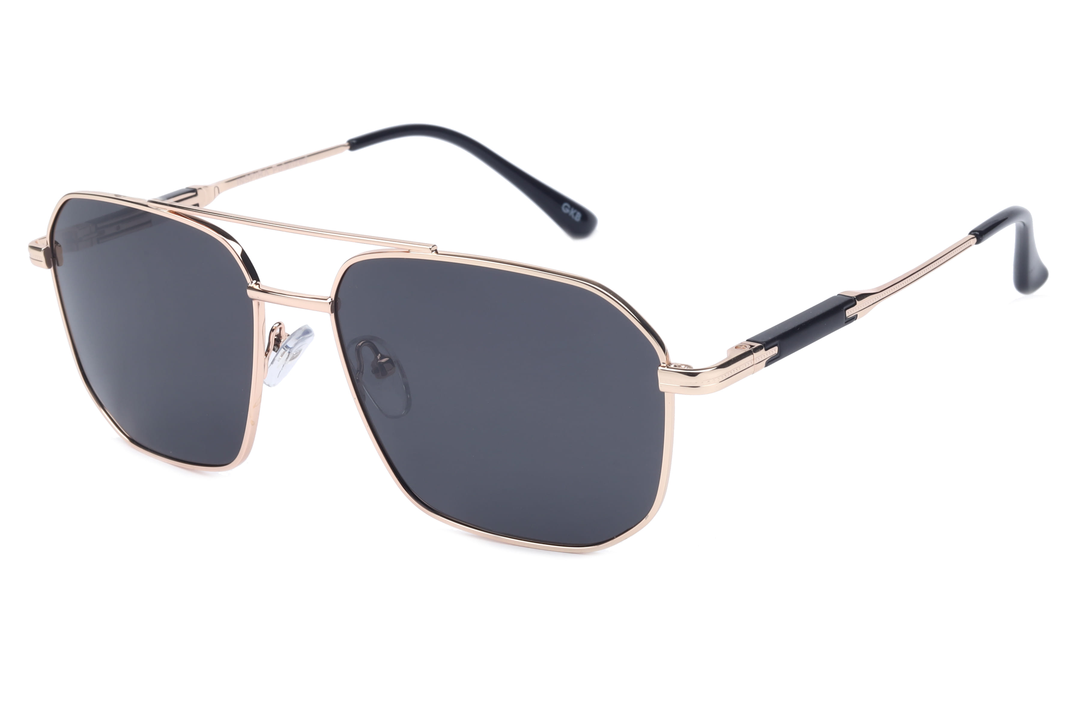 Inspira 6402 Sunglass Gold Male Full Metal Sunglass — Gold frame — view 1
