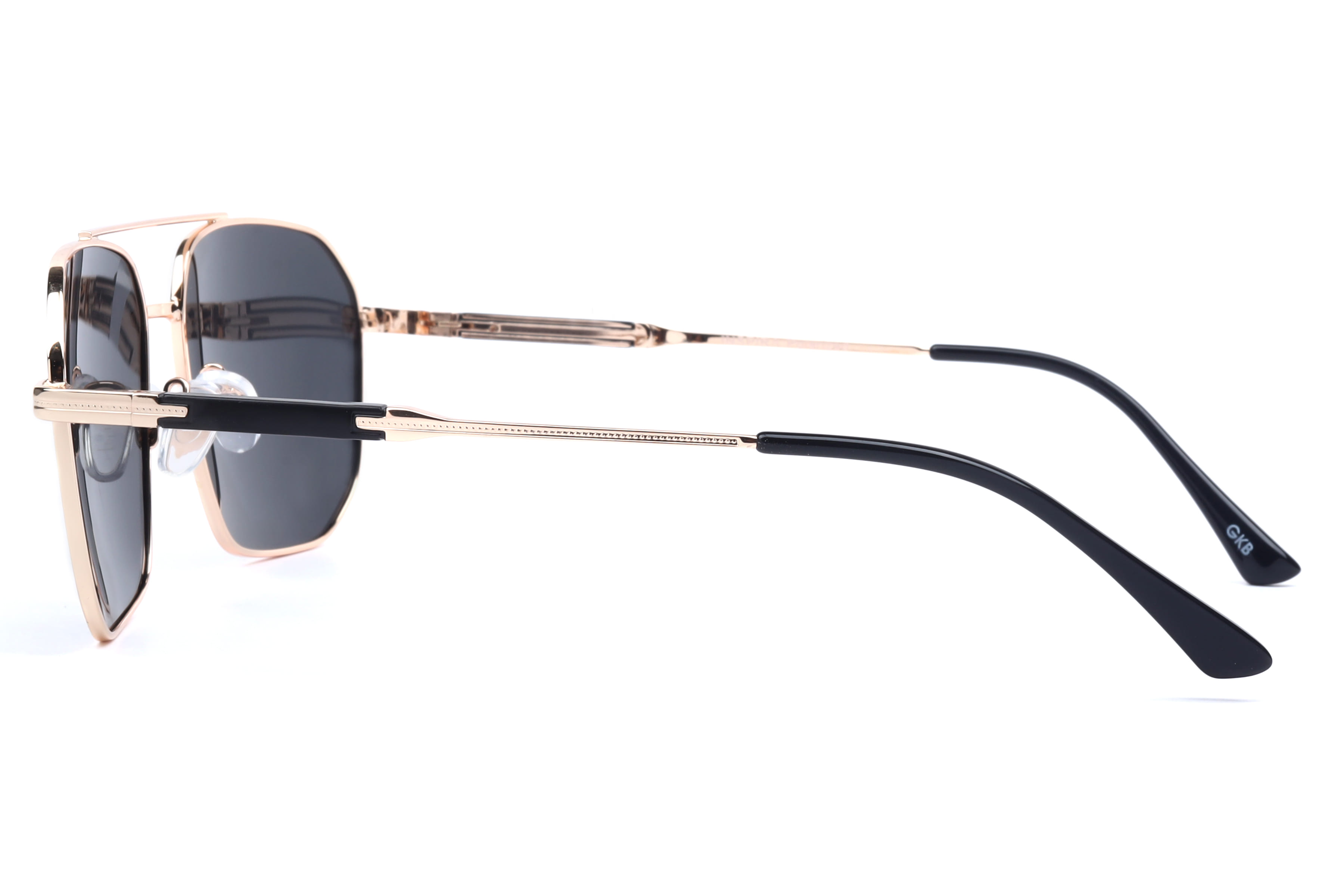 Inspira 6402 Sunglass Gold Male Full Metal Sunglass — Gold frame — view 3