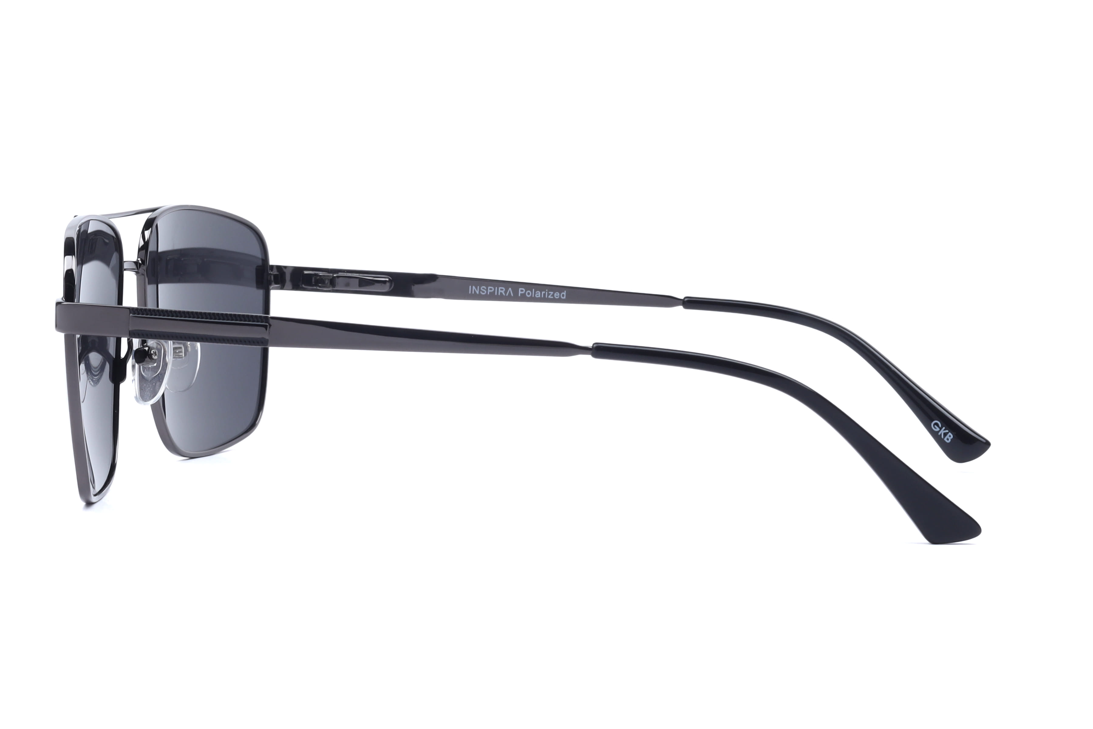 Inspira 6353 Sunglass Gun Metal Male Full Metal Sunglass — Gun Metal frame — view 2