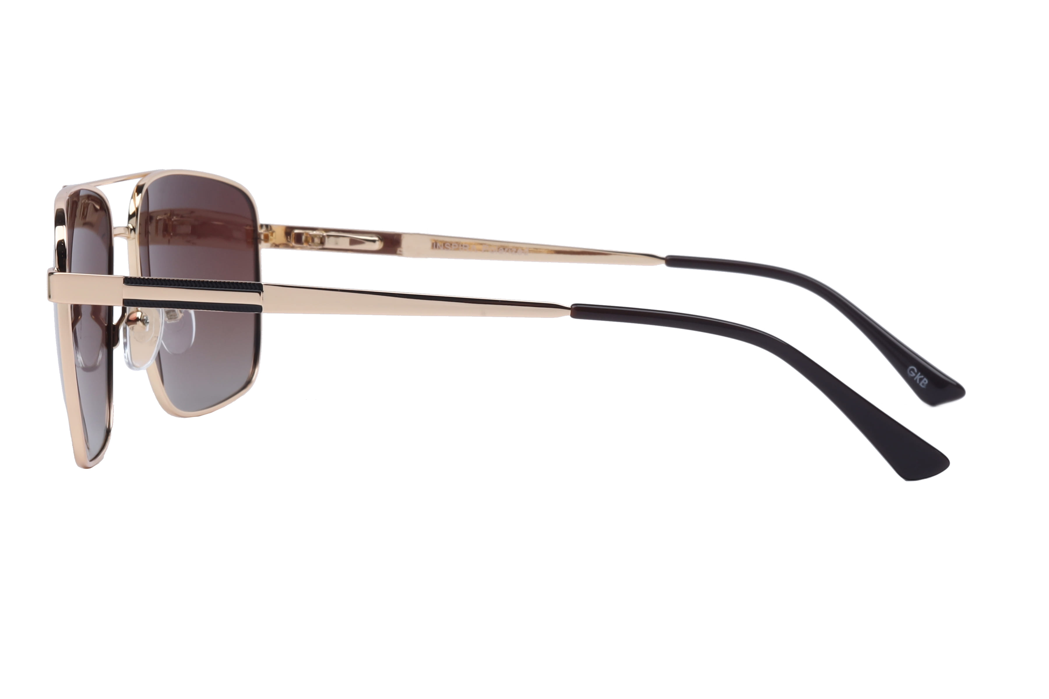 Inspira 6353 Sunglass Gold Male Full Metal Sunglass — Gold frame — view 2