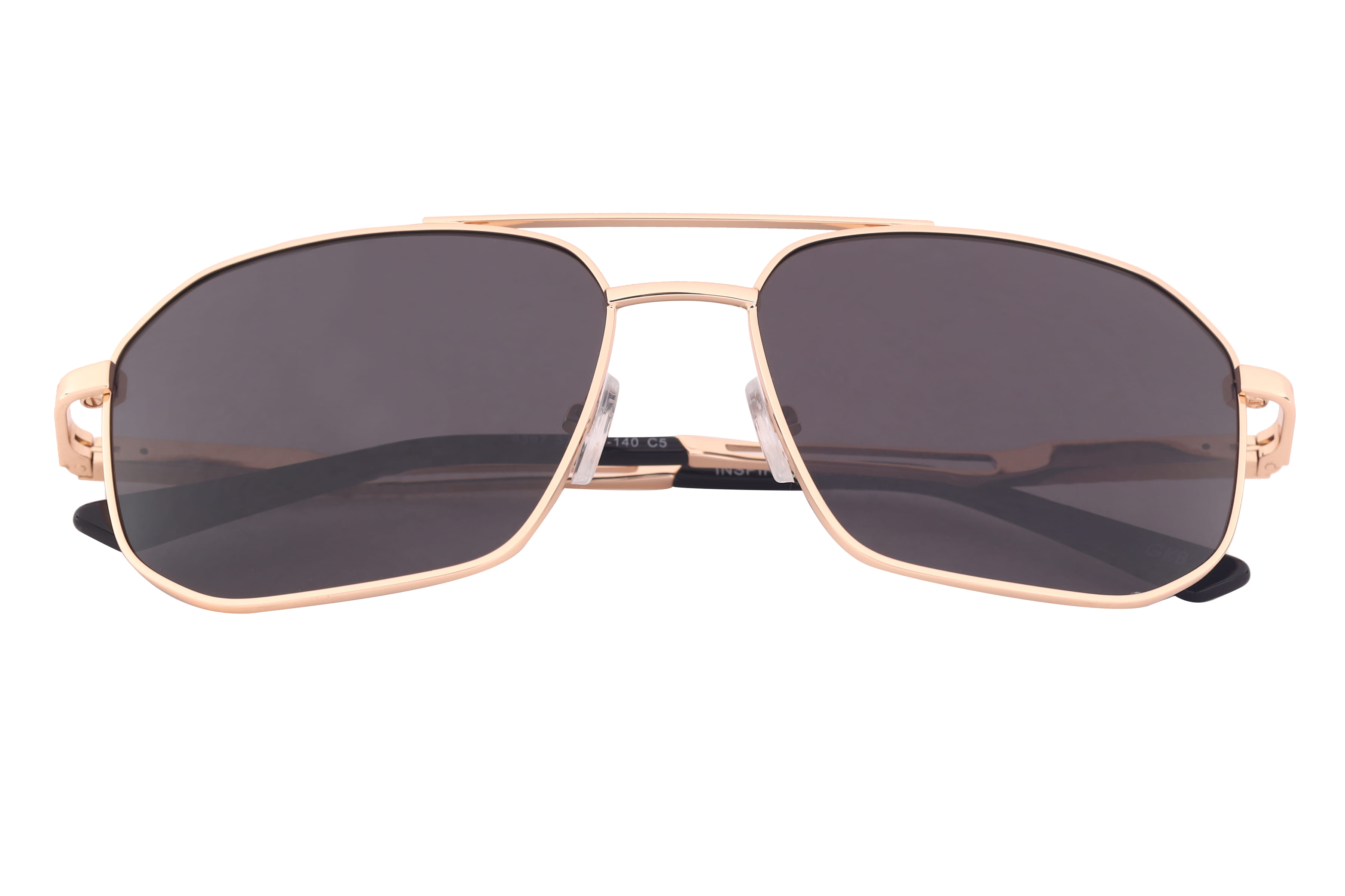 Inspira 6397 Sunglass Gold Male Full Metal Sunglass — Gold frame — view 4
