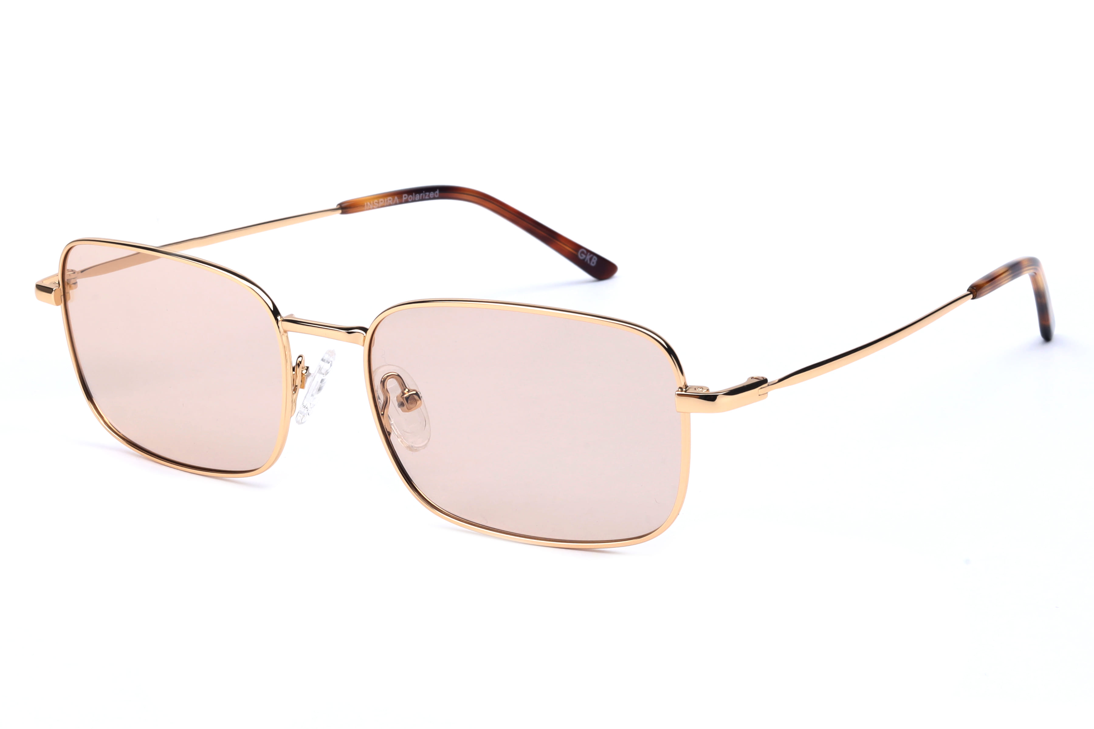 Inspira GS7017 Sunglass Gold Unisex Full Metal Sunglass — Gold frame — view 1