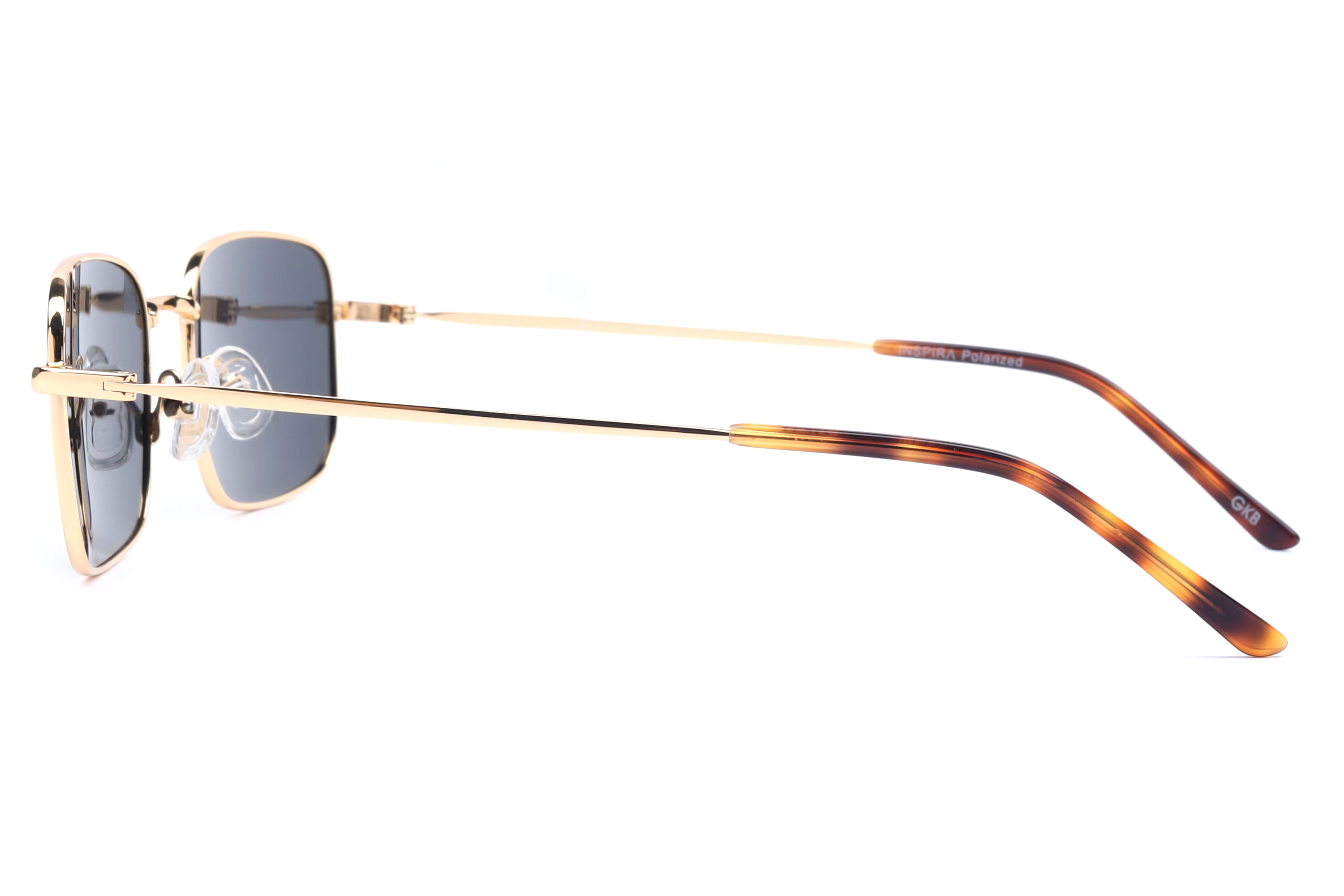 Inspira GS7017 Sunglass Gold Unisex Full Metal Sunglass — Gold frame — view 2
