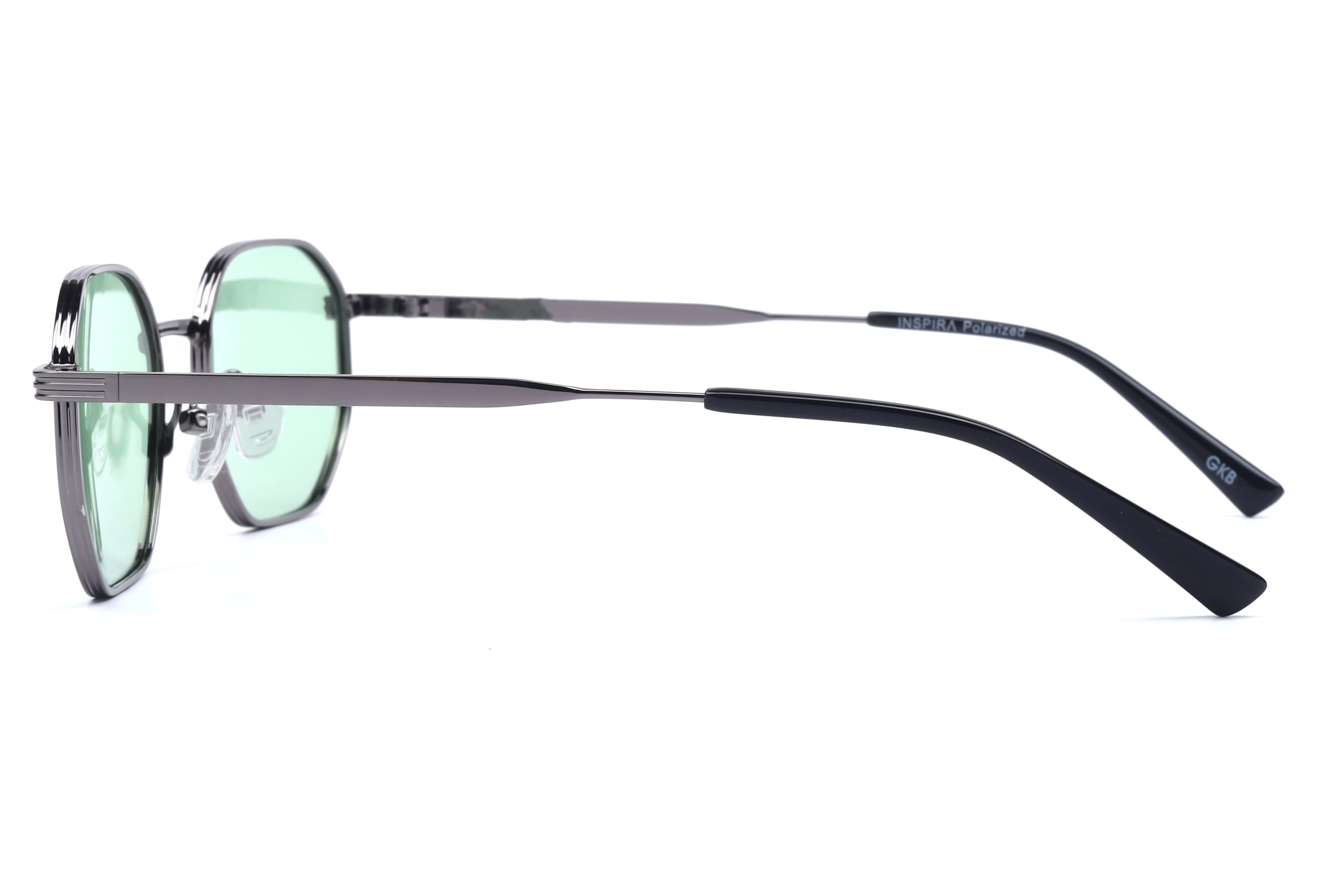 Inspira GS7010 Sunglass Gun Metal Unisex Full Metal Sunglass — Gun Metal frame — view 3