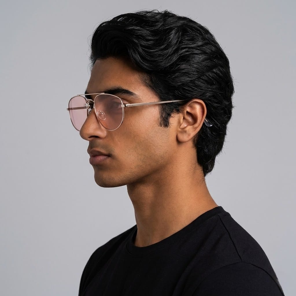 Inspira GLT9086 Sunglass Gold Unisex Full Metal Sunglass — Gold frame — view 2