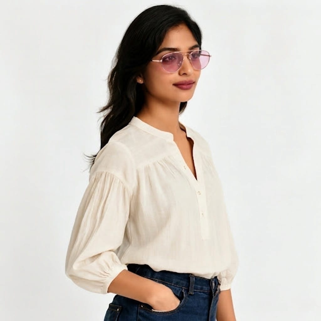 Inspira GLT9086 Sunglass Gold Unisex Full Metal Sunglass — Gold frame — view 4