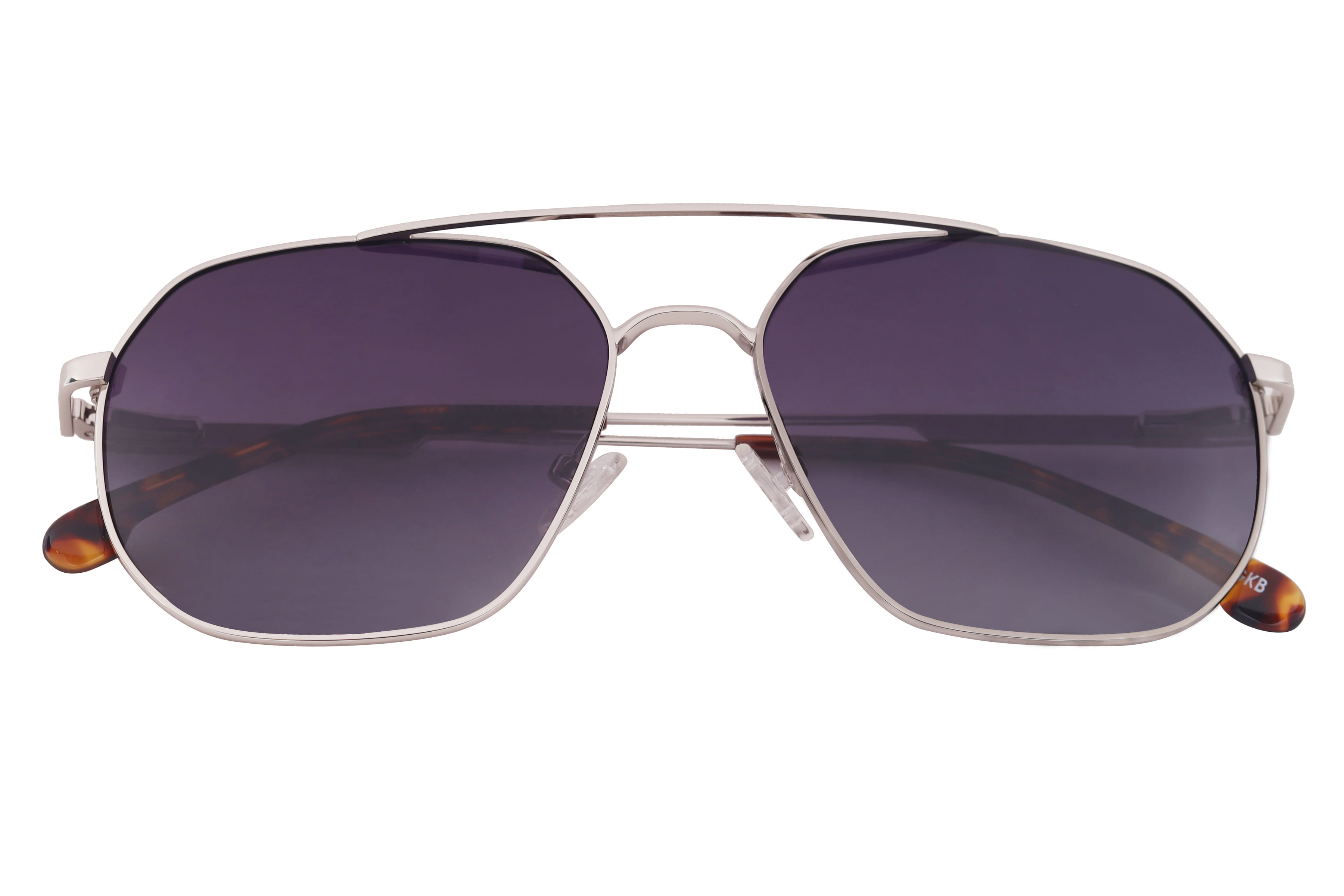 Inspira GL9212 Sunglass Silver Male Full Metal Sunglass — Silver frame — view 4