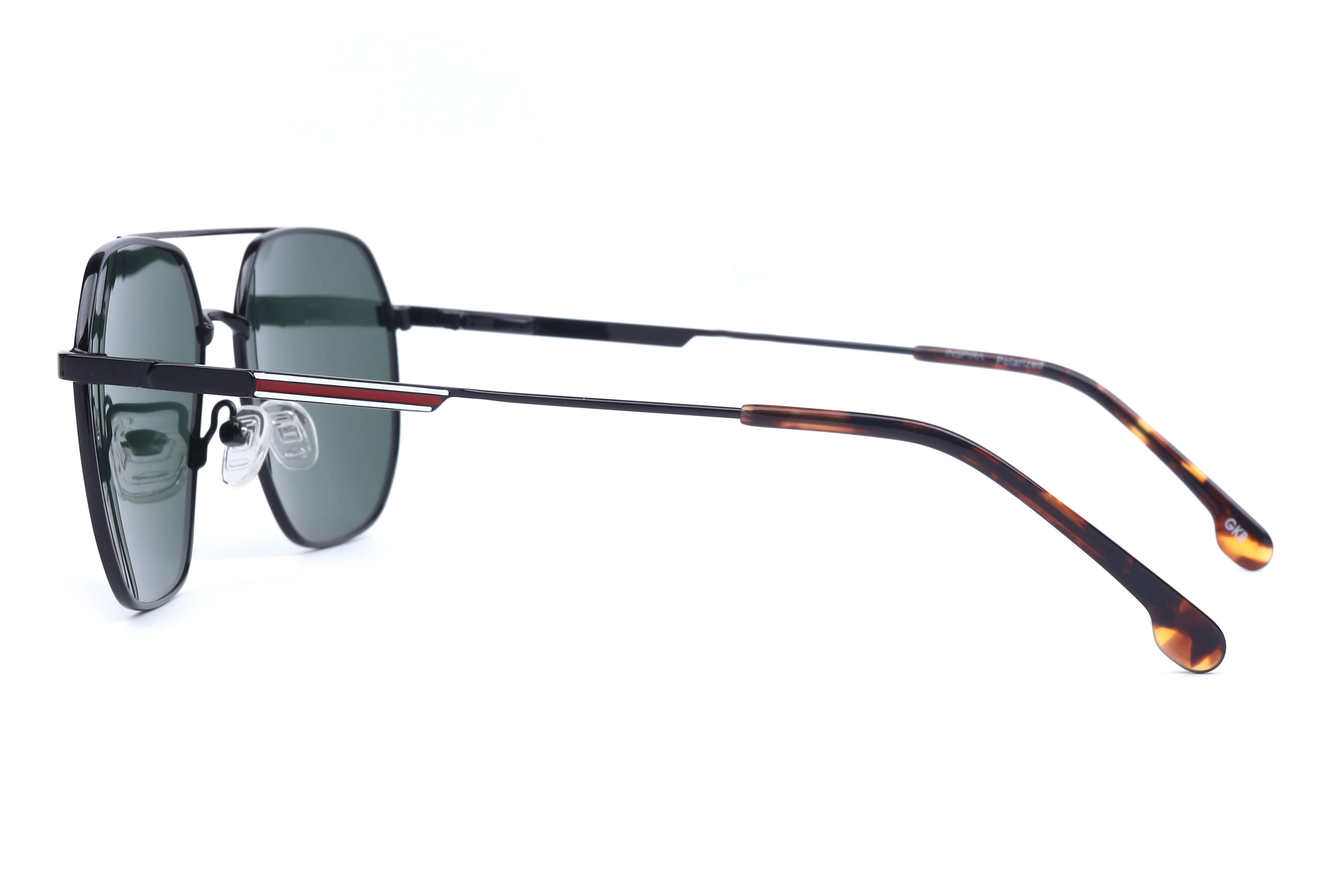 Inspira GL9212 Sunglass Black Male Full Metal Sunglass — Black frame — view 3