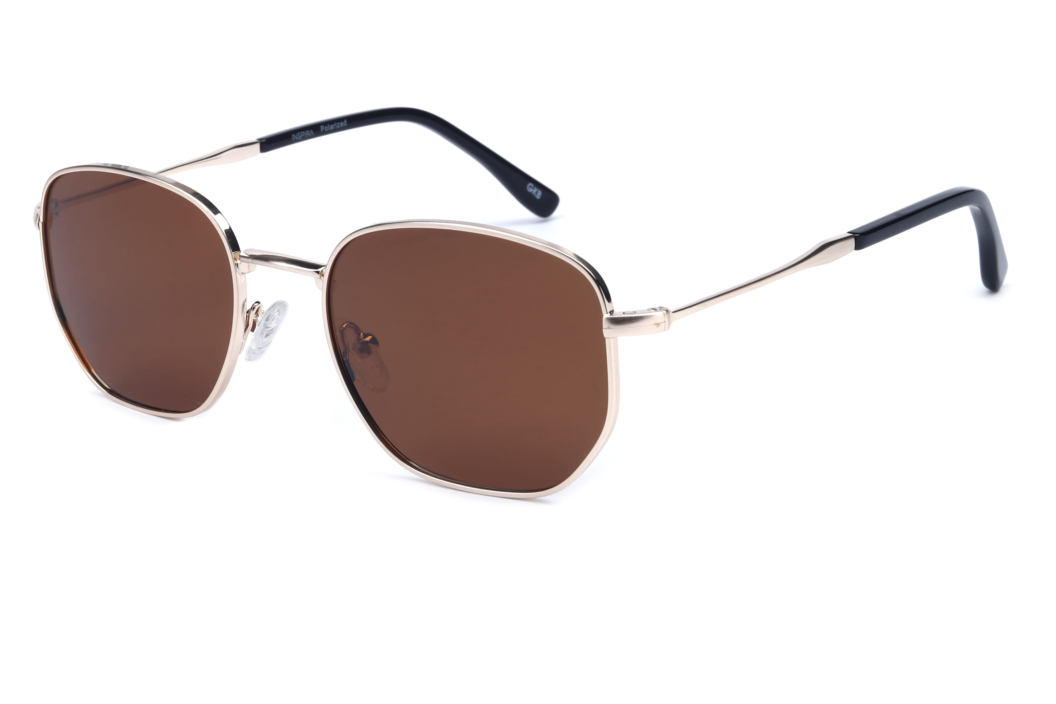 Inspira GLT8601 Sunglass Gold Unisex Full Metal — Gold frame