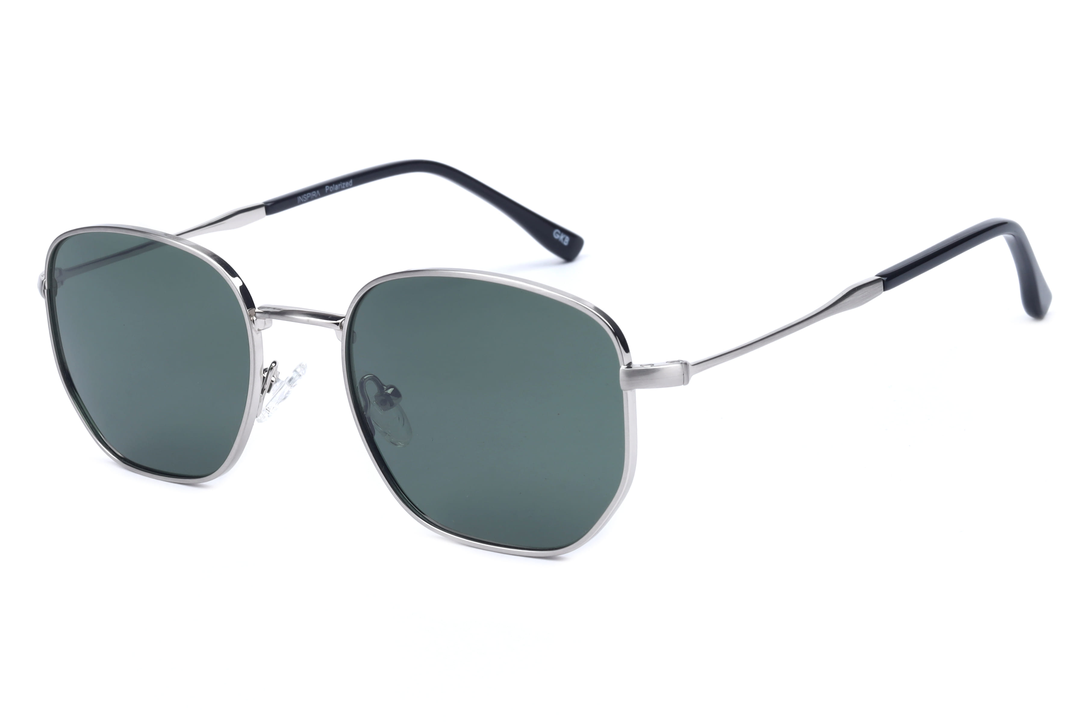 Inspira GLT8601 Sunglass Silver Unisex Full Metal Sunglass — Silver frame — view 1