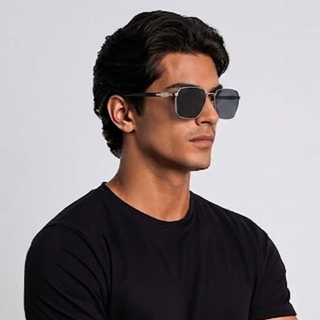 Inspira AK17260 Sunglass Gun Metal Male Full Shell Sunglass — Gun Metal frame — view 1