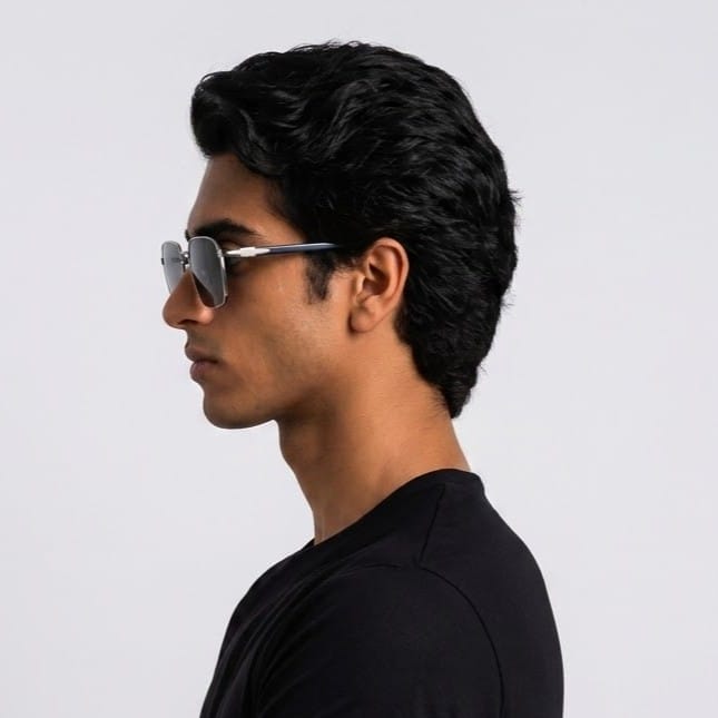 Inspira AK17260 Sunglass Gun Metal Male Full Shell Sunglass — Gun Metal frame — view 2