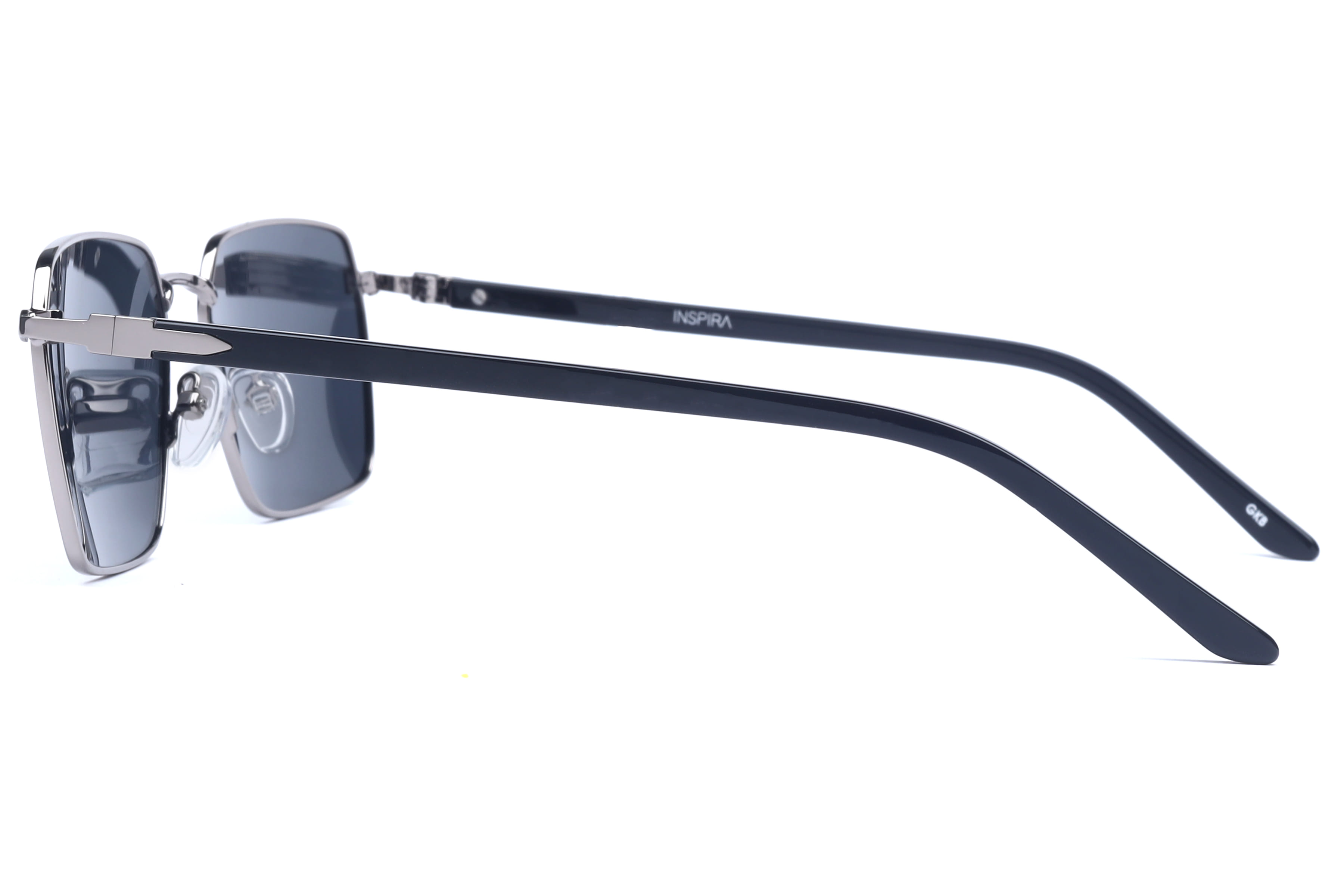 Inspira AK17260 Sunglass Gun Metal Male Full Shell Sunglass — Gun Metal frame — view 6