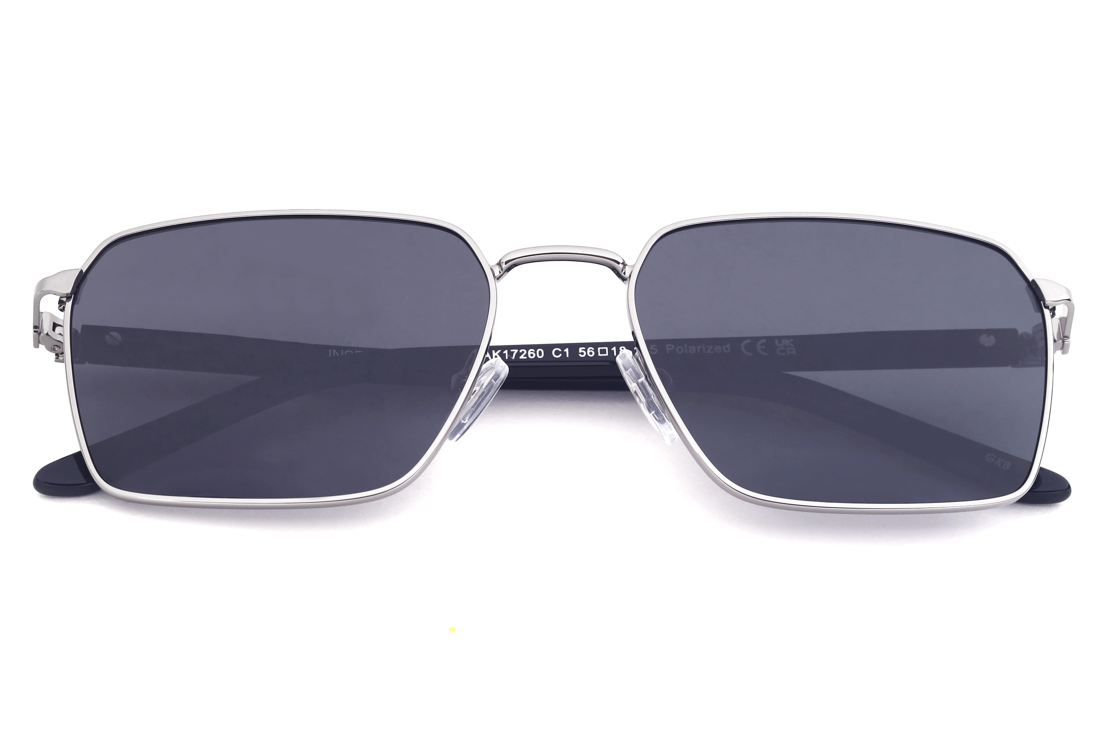 Inspira AK17260 Sunglass Gun Metal Male Full Shell Sunglass — Gun Metal frame — view 7
