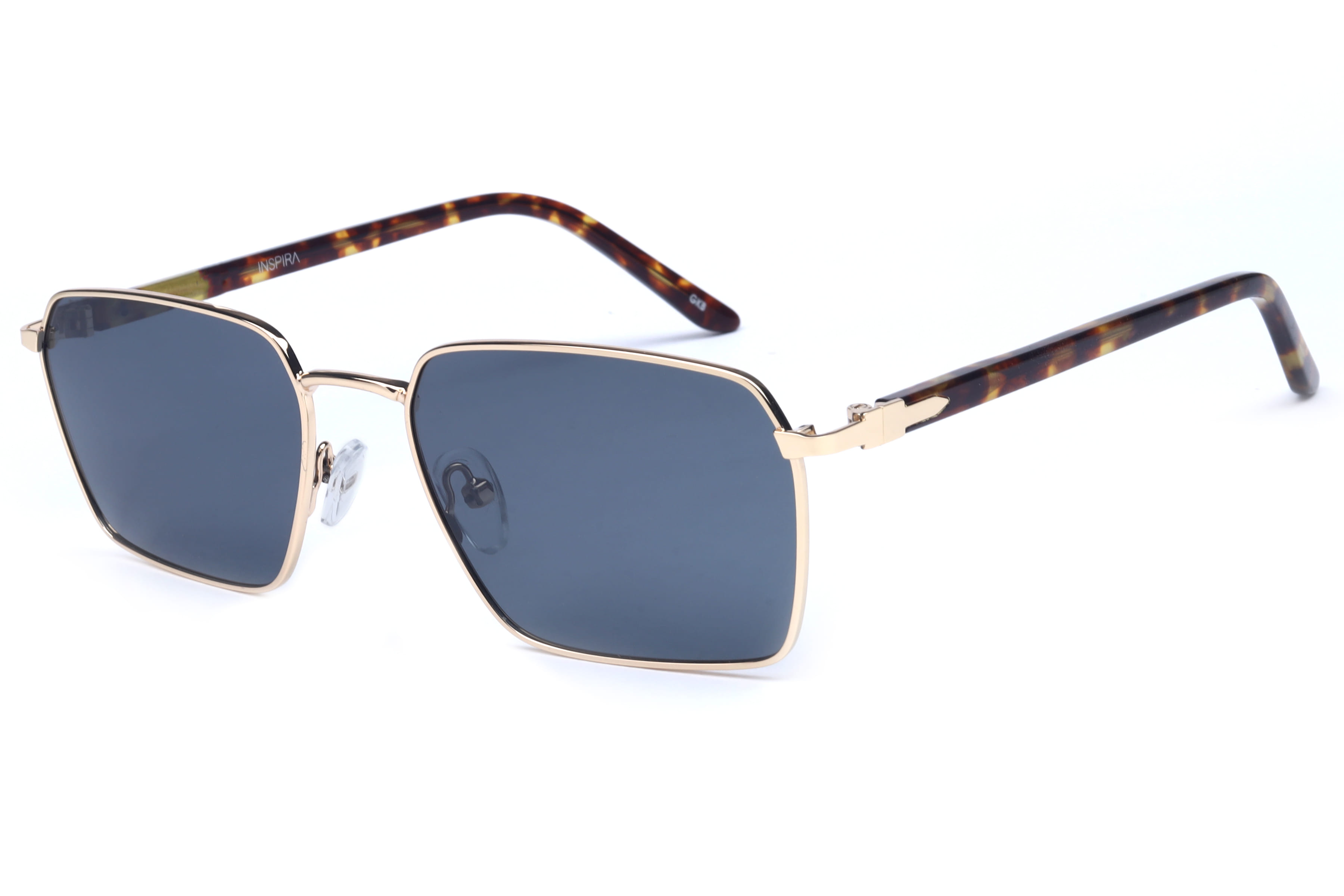 Inspira AK17260 Sunglass Gold Male Full Shell Sunglass — Gold frame — view 3
