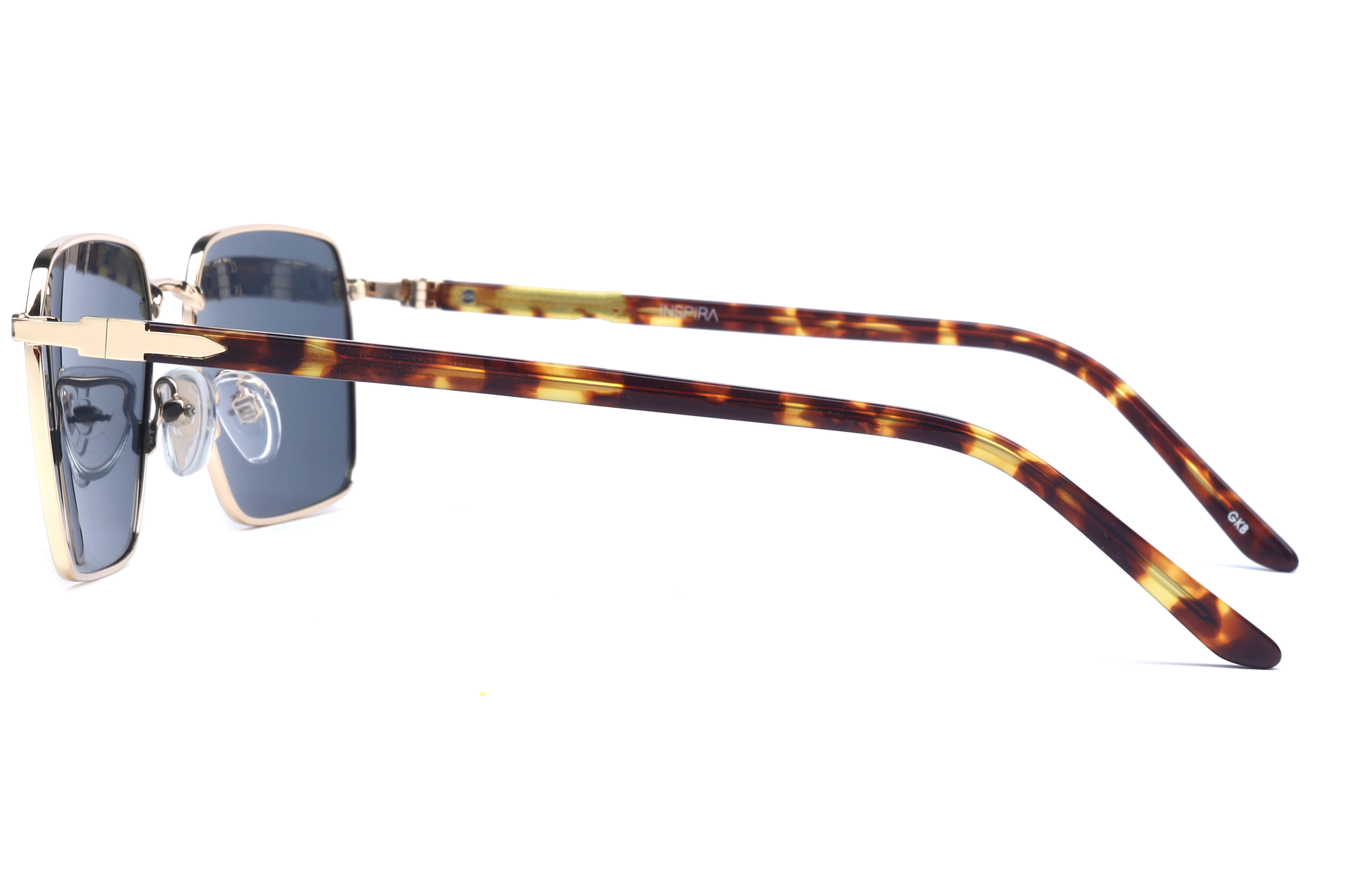 Inspira AK17260 Sunglass Gold Male Full Shell Sunglass — Gold frame — view 5