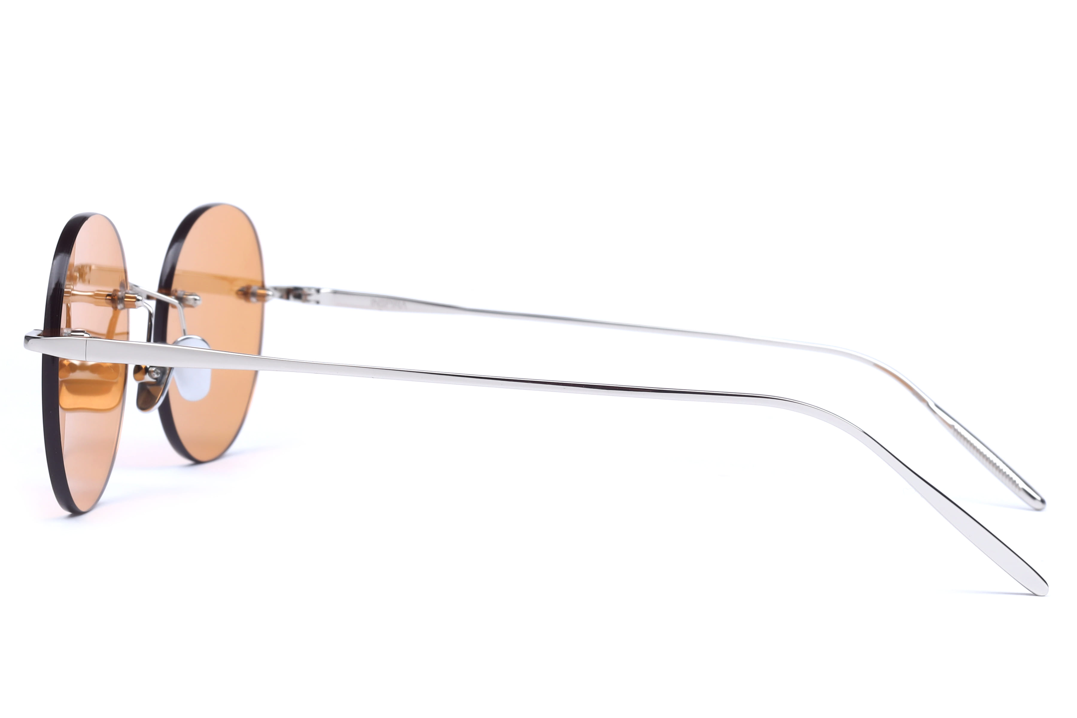 Inspira AK17299 Sunglass Silver Unisex RimLess Metal Sunglass — Silver frame — view 7