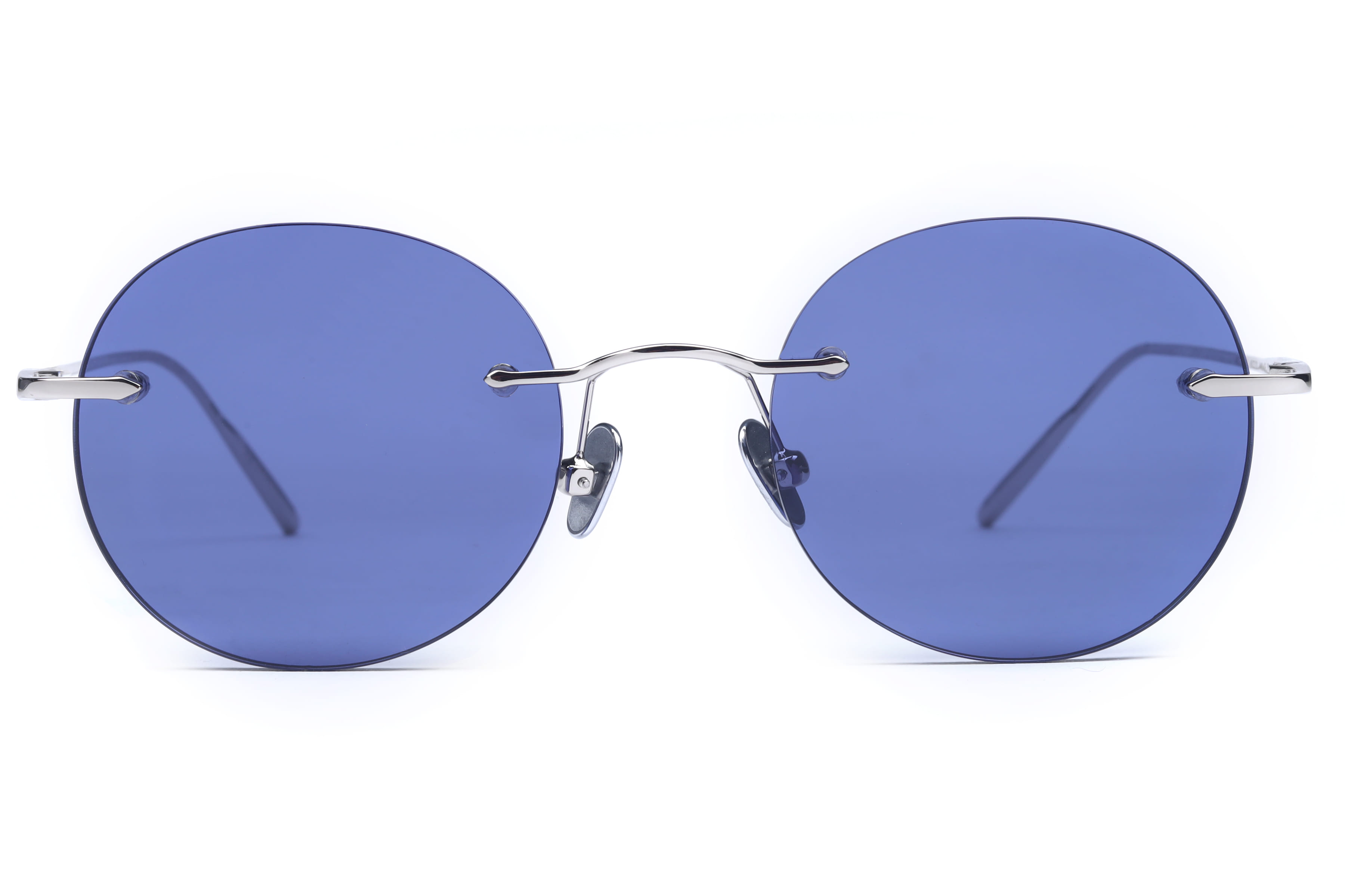 Inspira AK17299 Sunglass Silver Unisex RimLess Metal — Silver frame