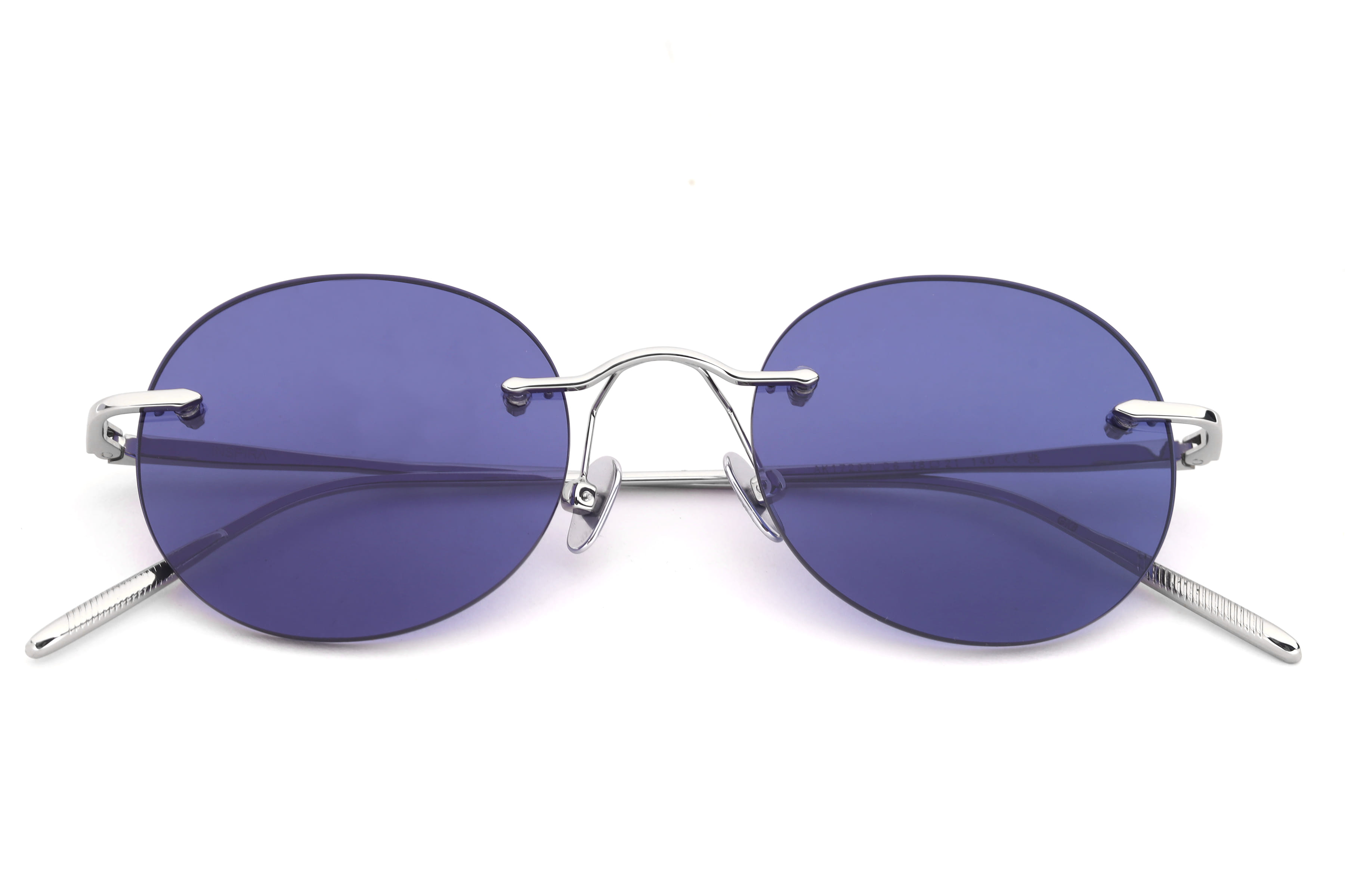 Inspira AK17299 Sunglass Silver Unisex RimLess Metal Sunglass — Silver frame — view 6