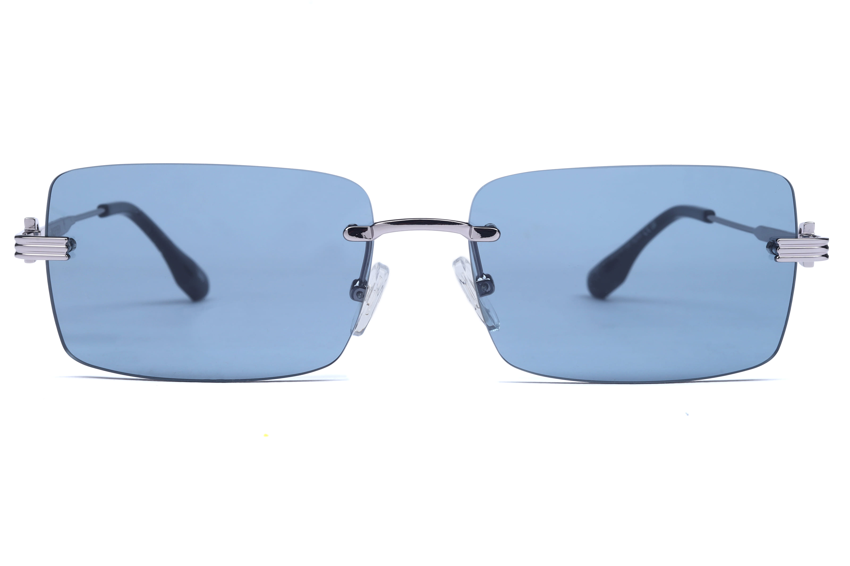 Inspira AK25020 Sunglass Gun Metal Male RimLess Metal — Gun Metal frame