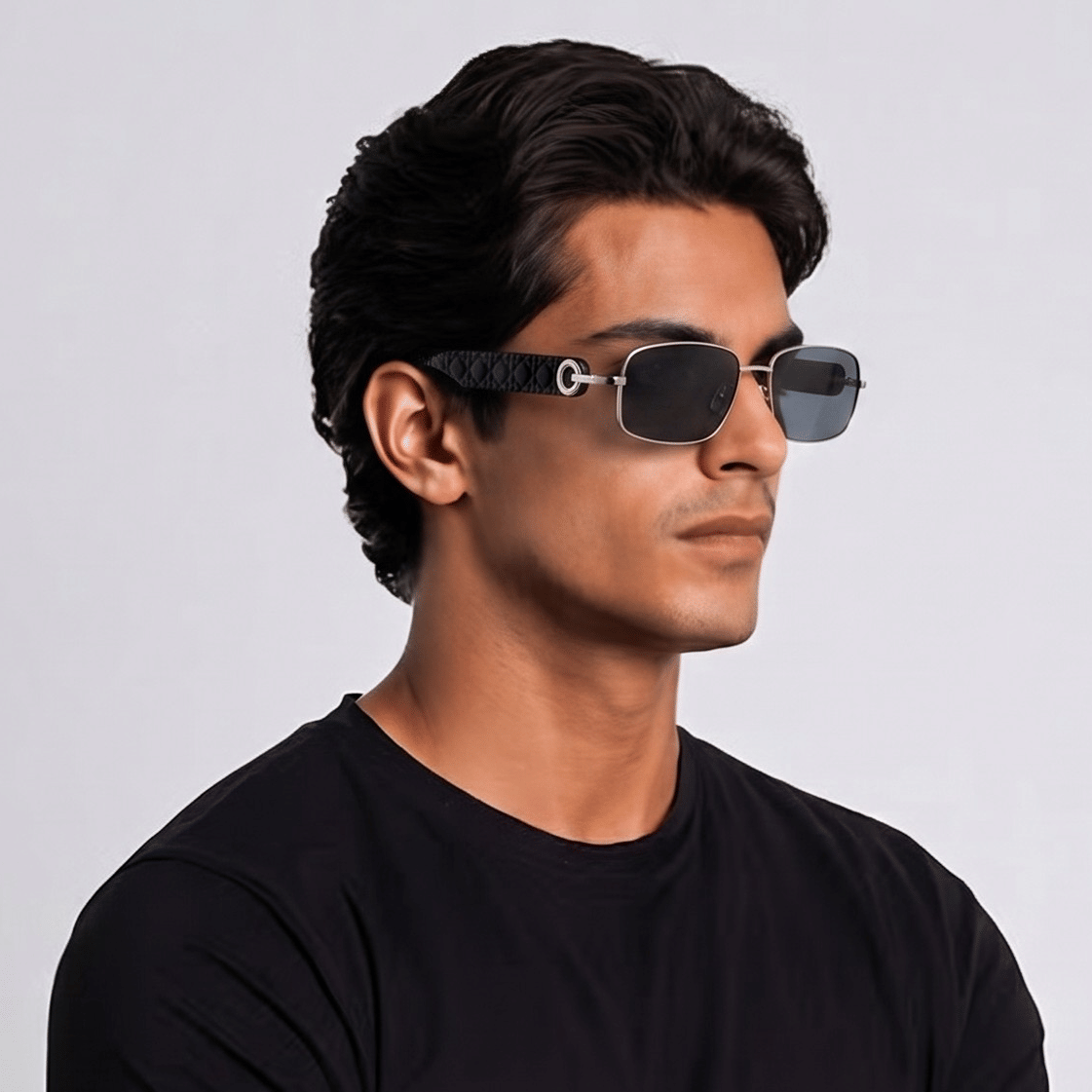 Inspira AK17270 Sunglass Gun Metal Unisex Full Shell Sunglass — Gun Metal frame — view 6
