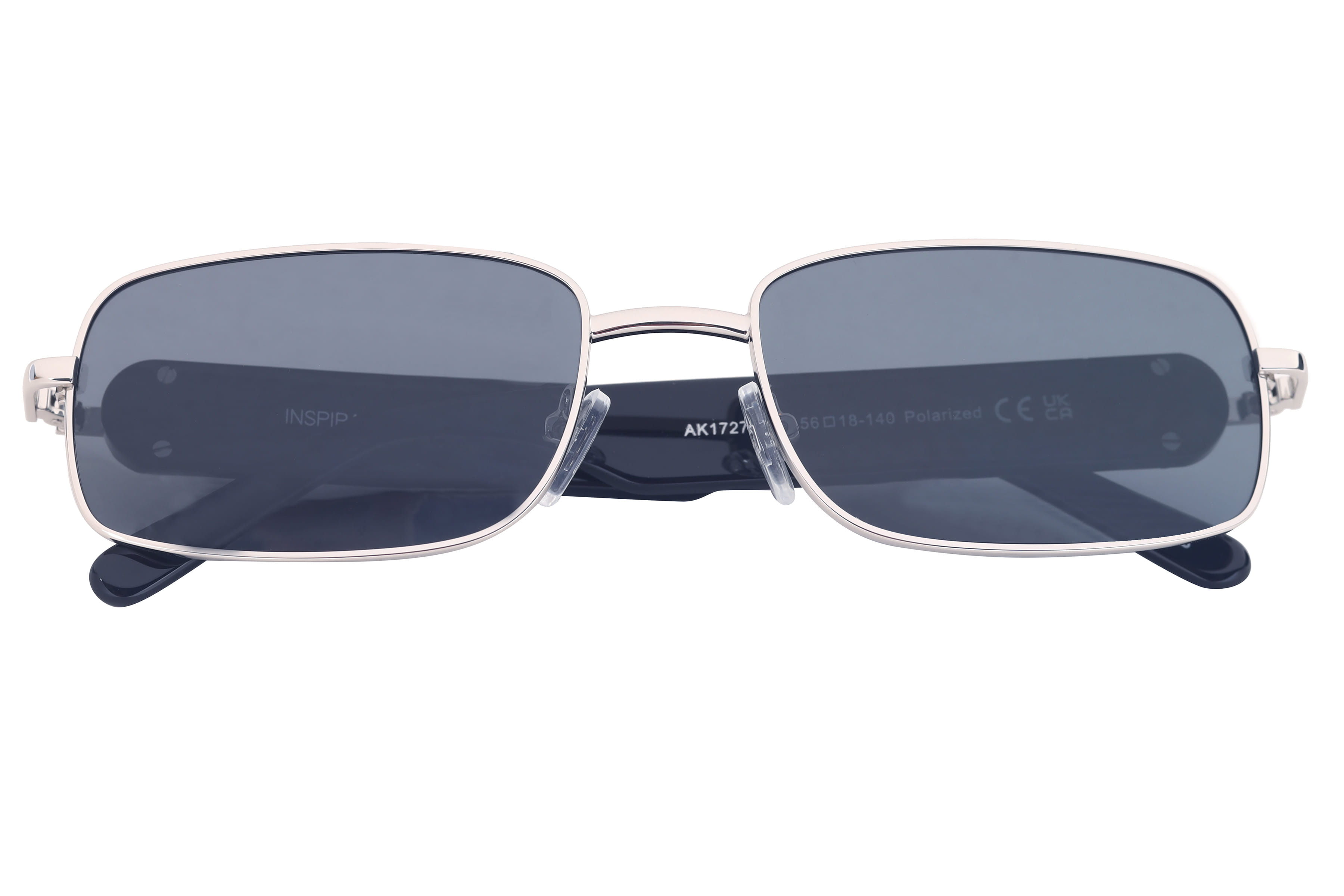Inspira AK17270 Sunglass Gun Metal Unisex Full Shell Sunglass — Gun Metal frame — view 8