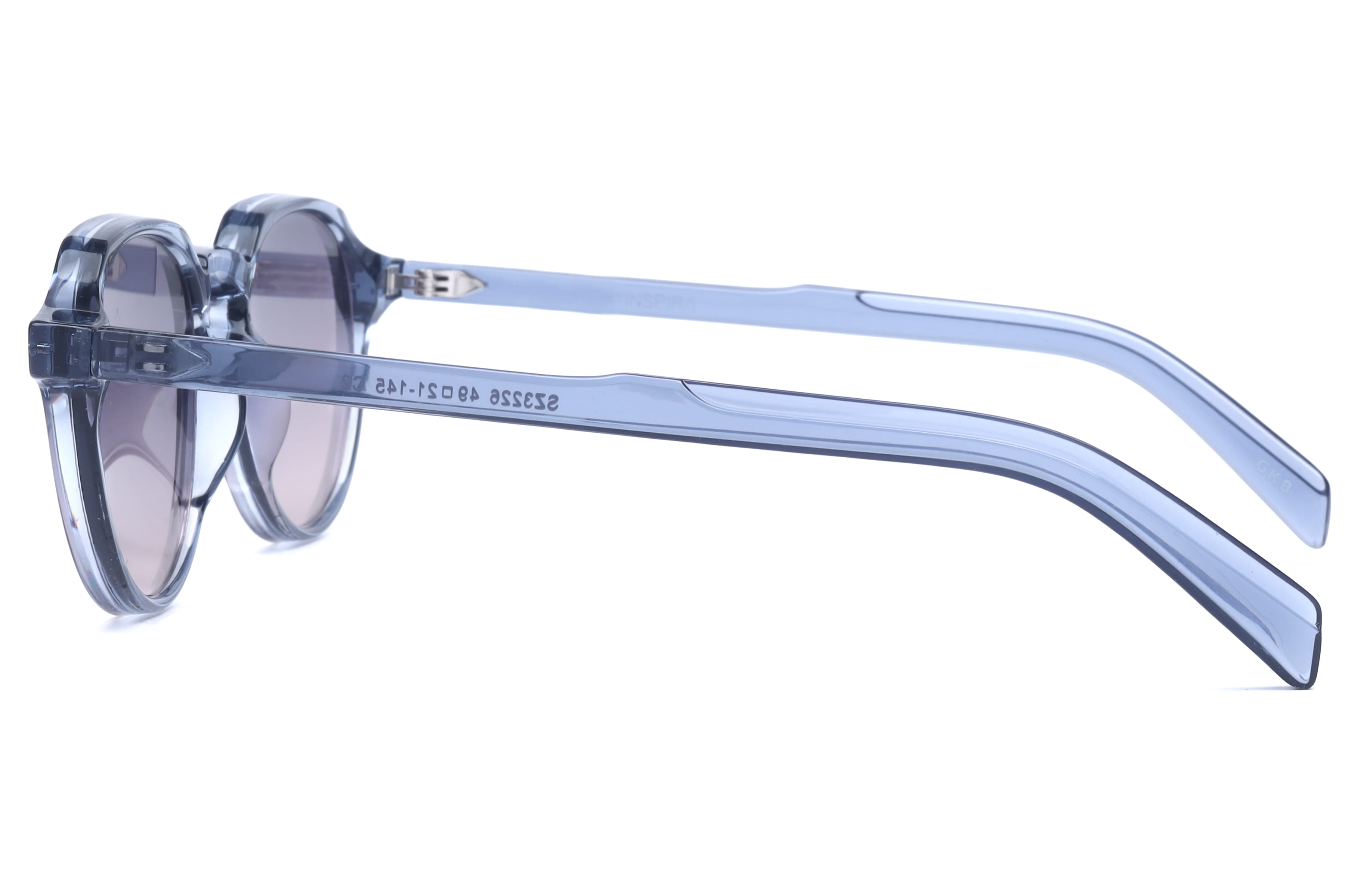 INSPIRA SZ3226 C2 Sunglass — Transparent Blue frame — view 8
