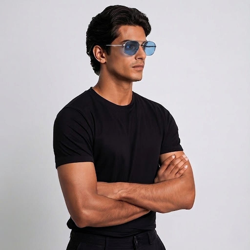 INSPIRA SZ3619 C3 Sunglass — Silver frame — view 3