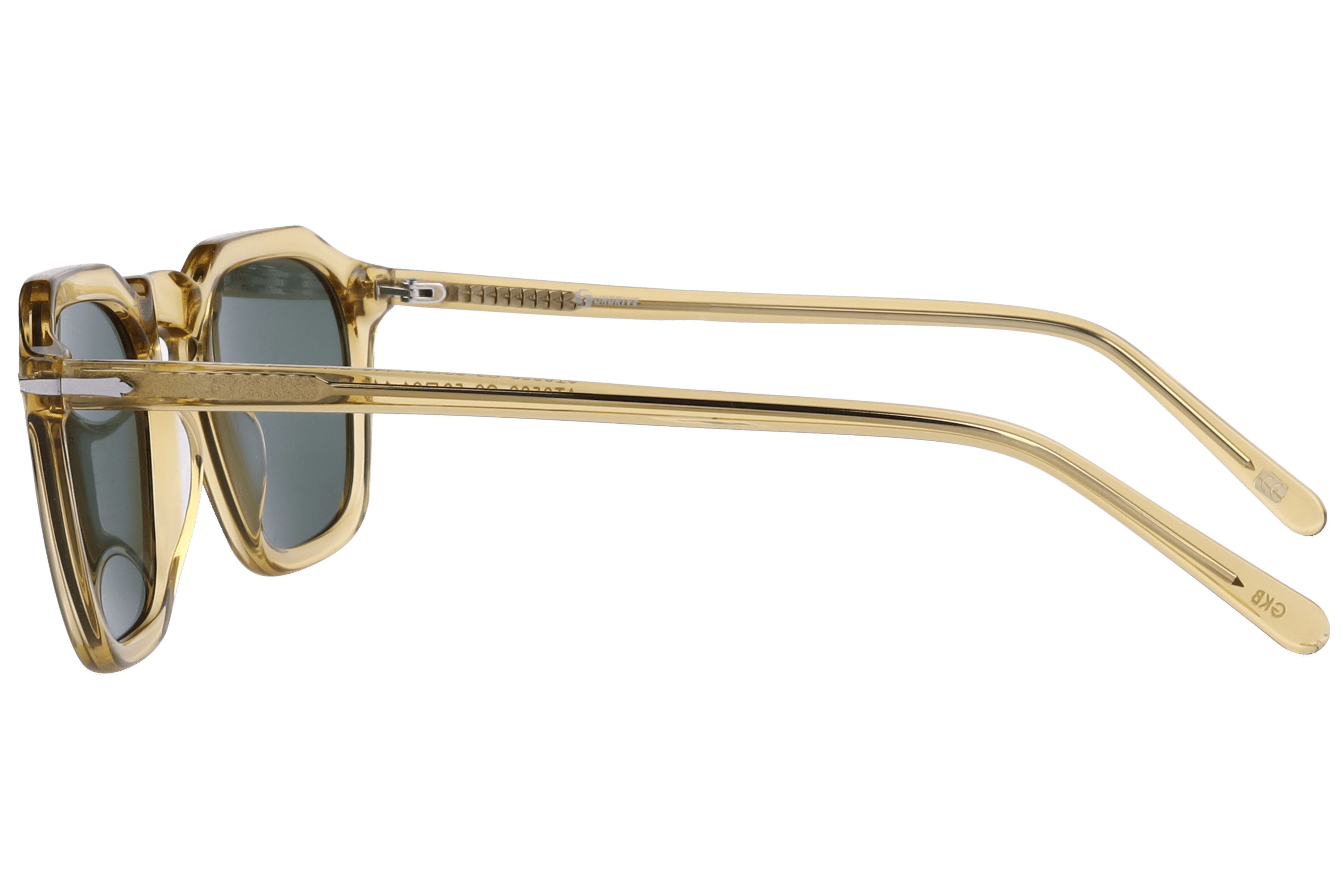 Inspira AT8526 Sunglass Yellow Unisex Full Shell Sunglass — Yellow frame — view 3