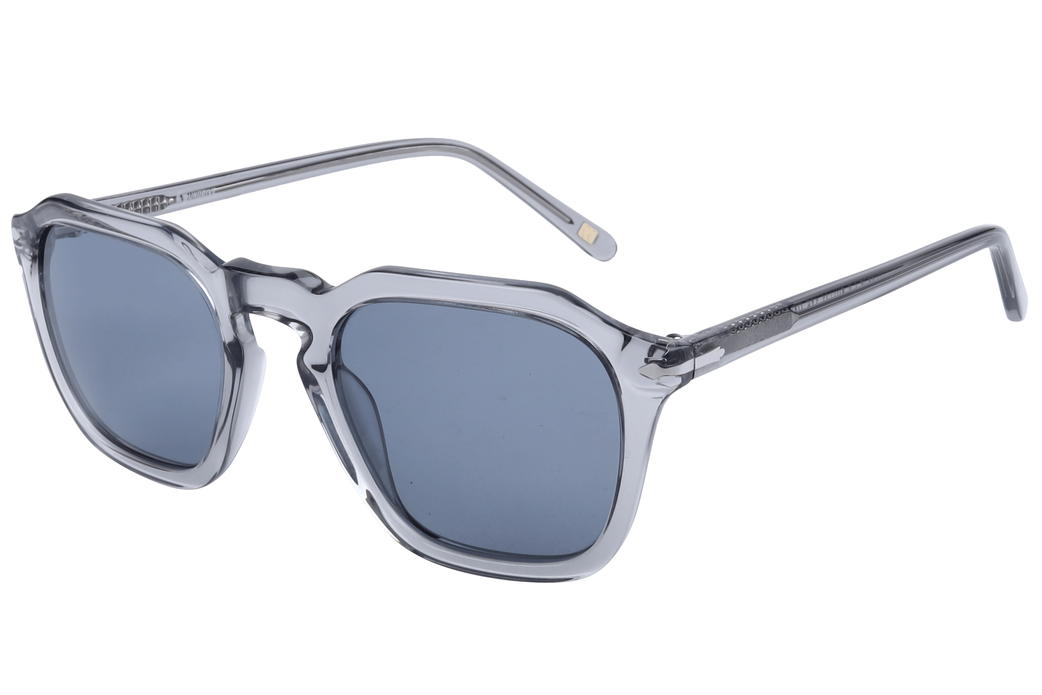 Inspira AT8526 Sunglass Transparent Grey Unisex Full Shell — Black frame
