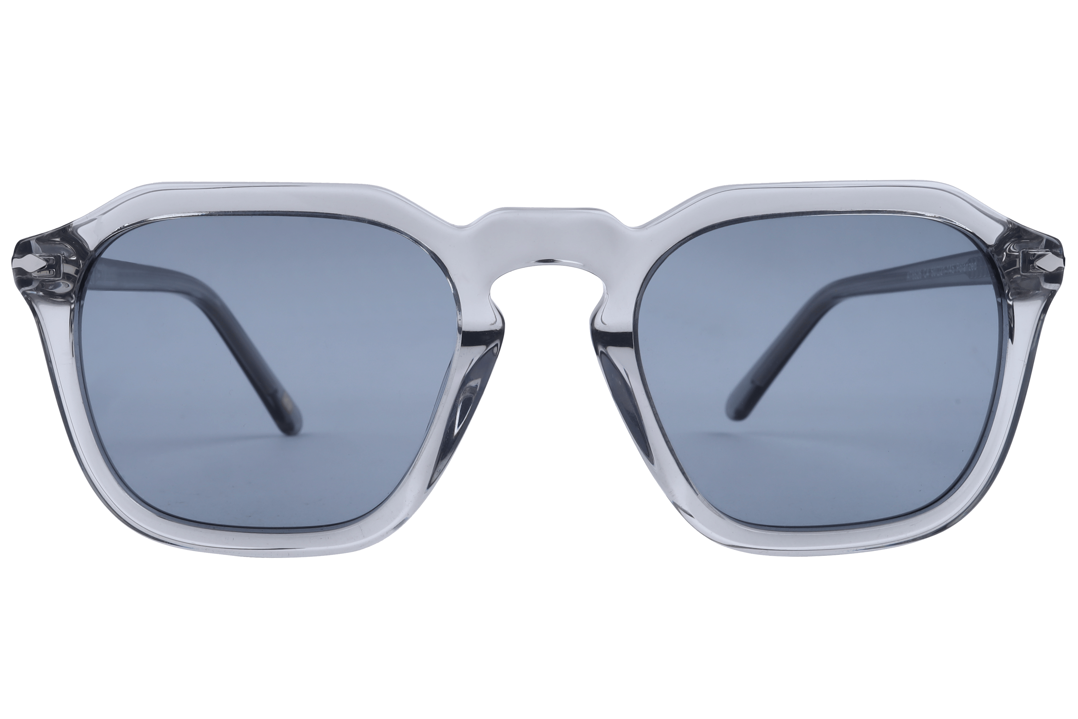 Inspira AT8526 Sunglass Transparent Grey Unisex Full Shell — Black frame