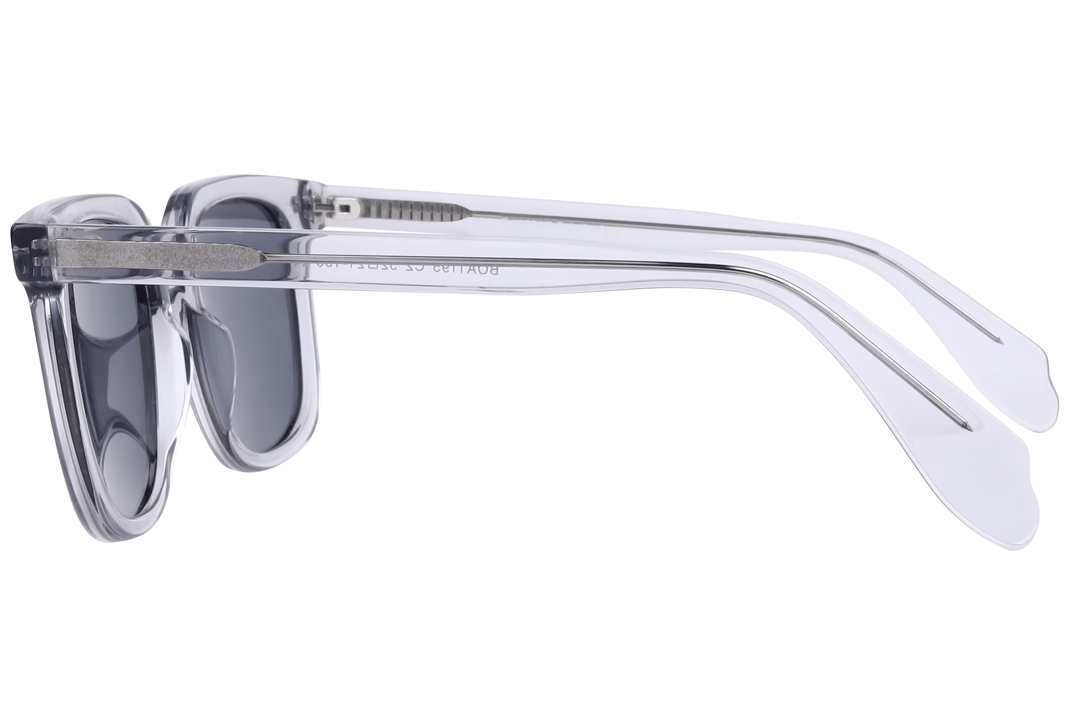 Inspira BOA1195 Sunglass Transparent Grey Male Full Shell Sunglass — Transparent Grey frame — view 3