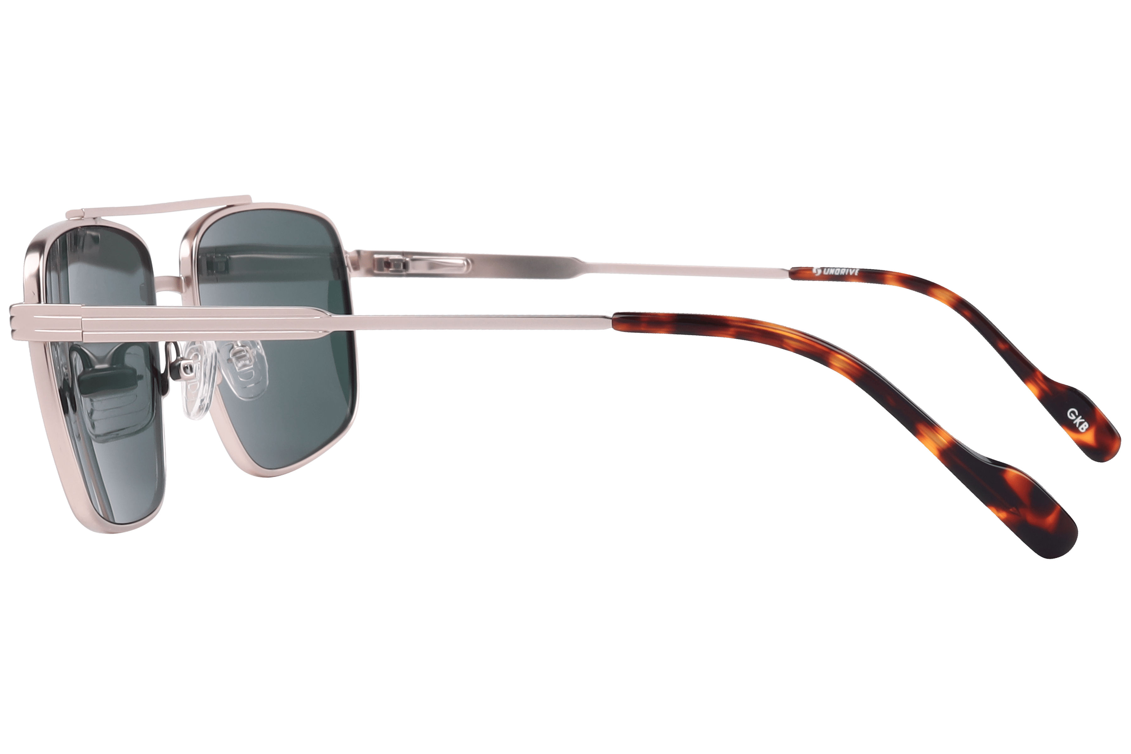 Inspira 8203 Sunglass Gold Male Full Metal Sunglass — Gold frame — view 3