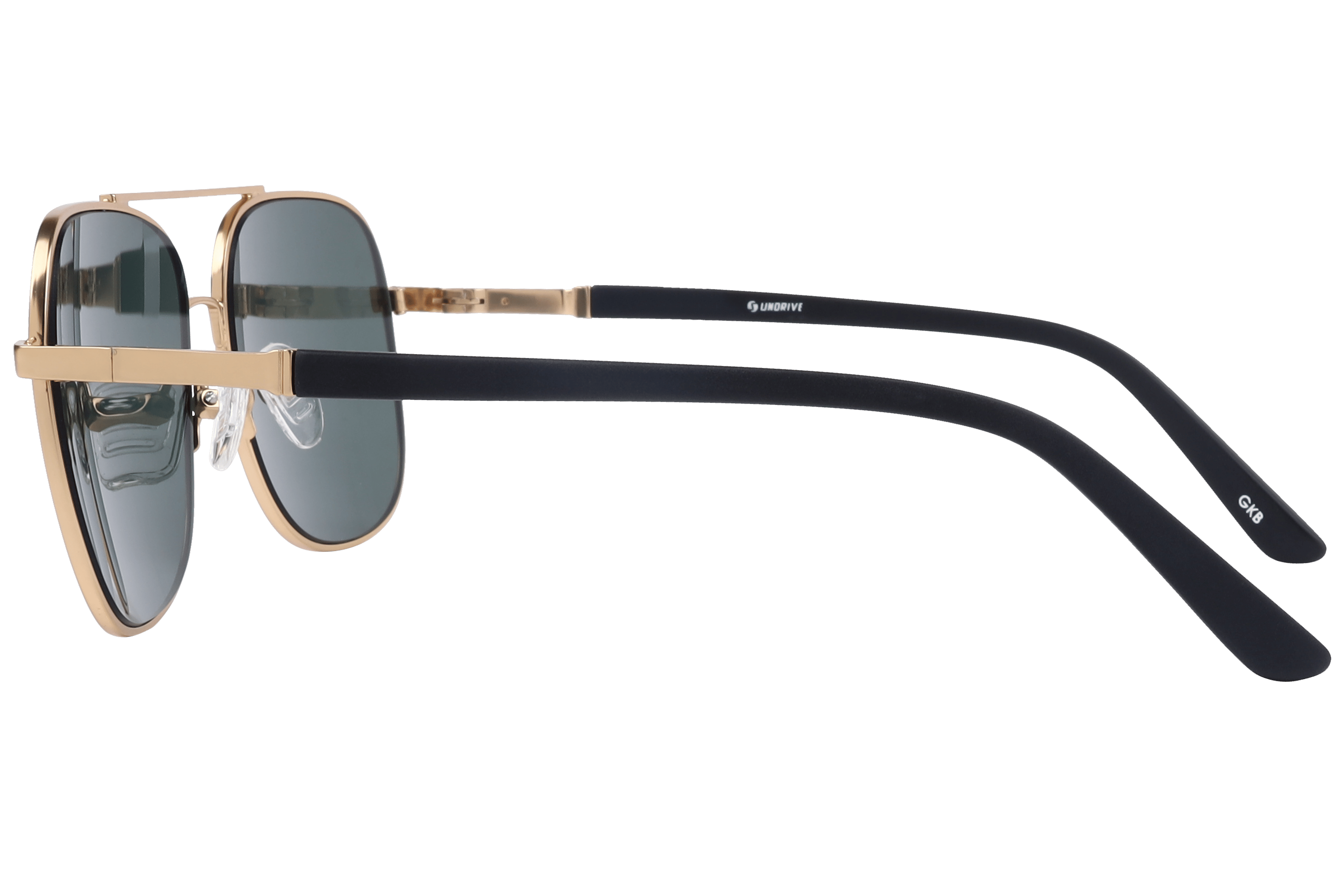 Inspira BS8084 Sunglass Gold Male Full Metal Sunglass — Gold frame — view 3