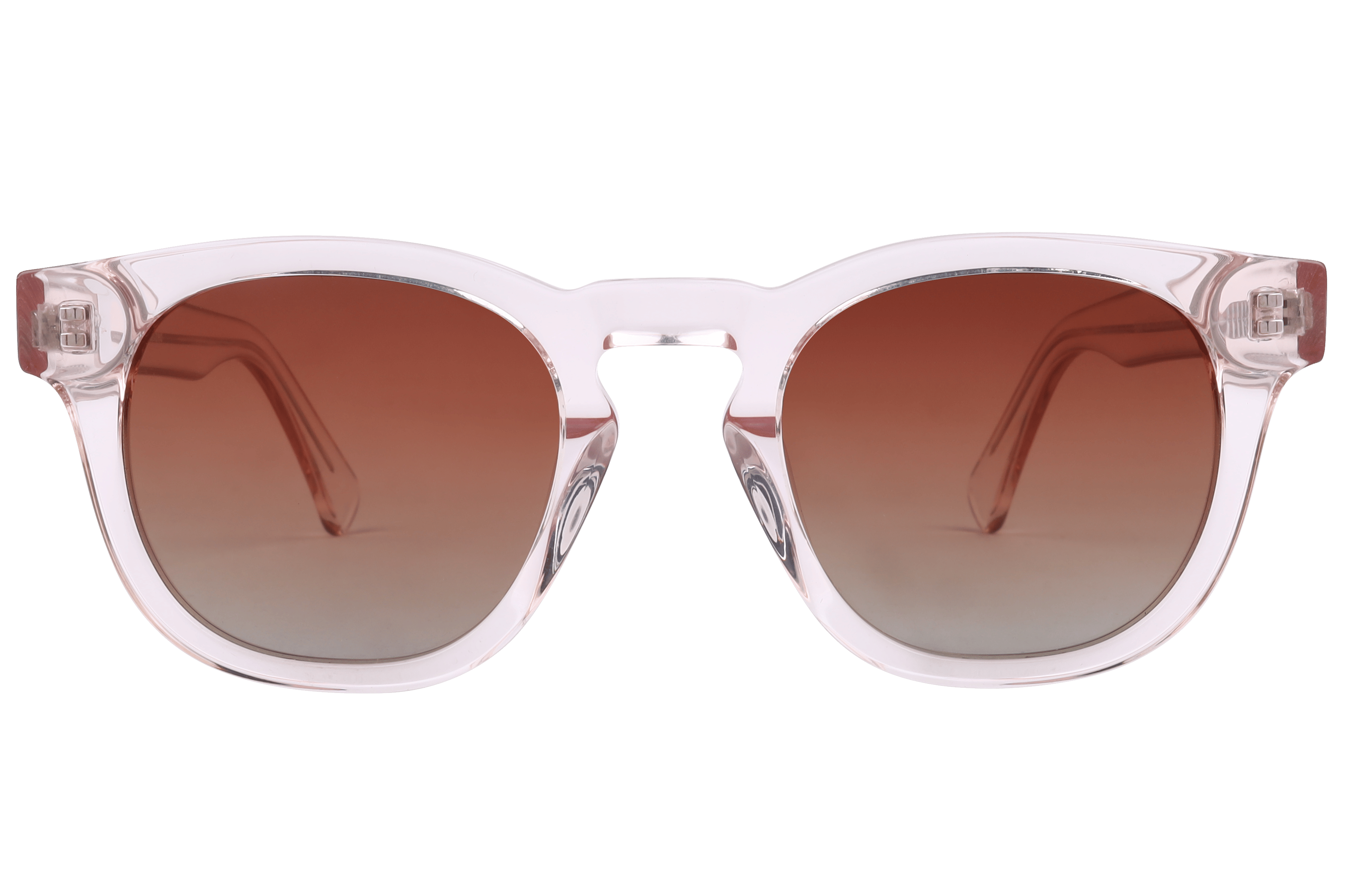 Inspira BOA8106 Sunglass Transparent Pink Unisex Full Shell Sunglass — Transparent Pink frame — view 2