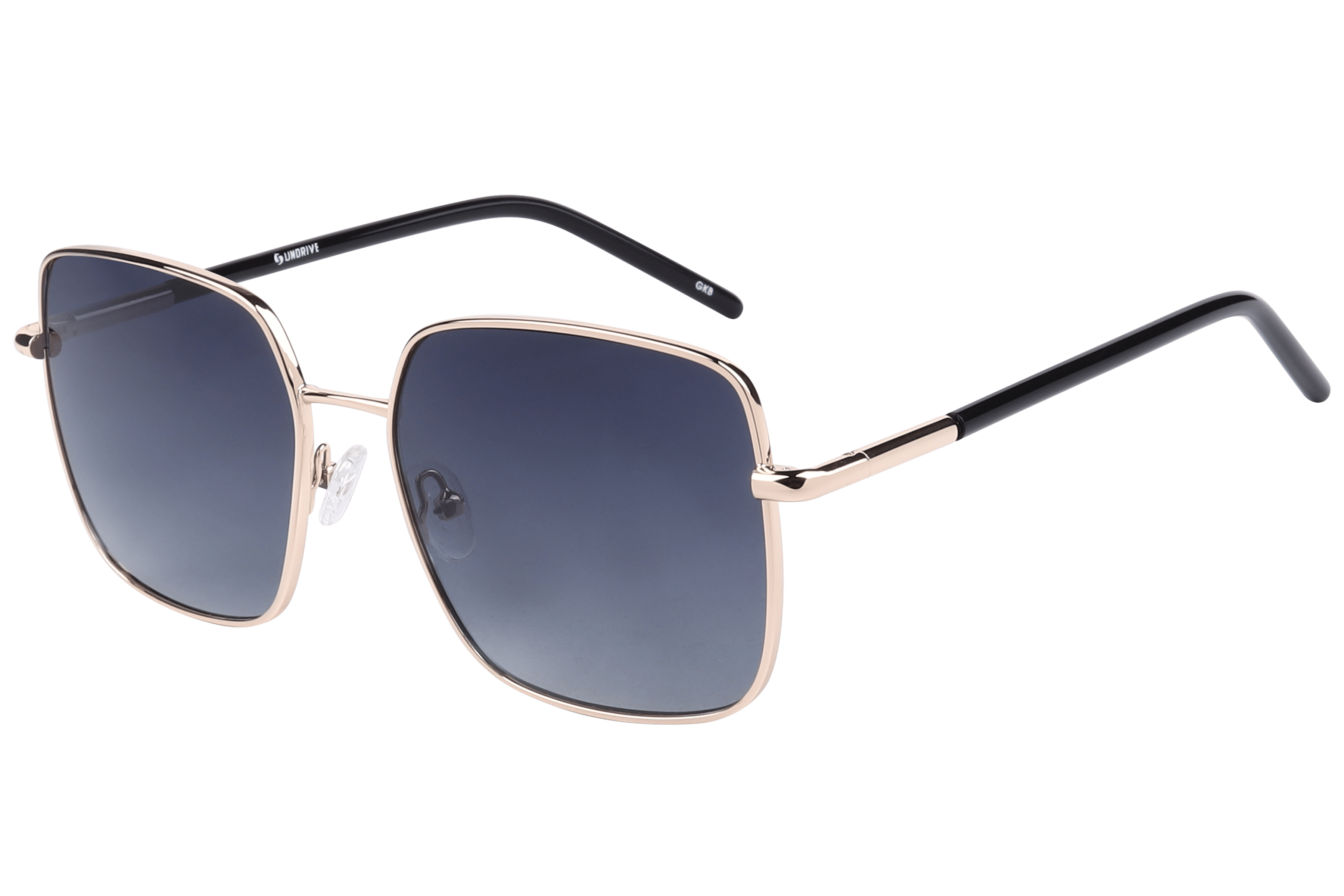 Inspira 8215 Sunglass Gold Unisex Full Metal — Gold frame