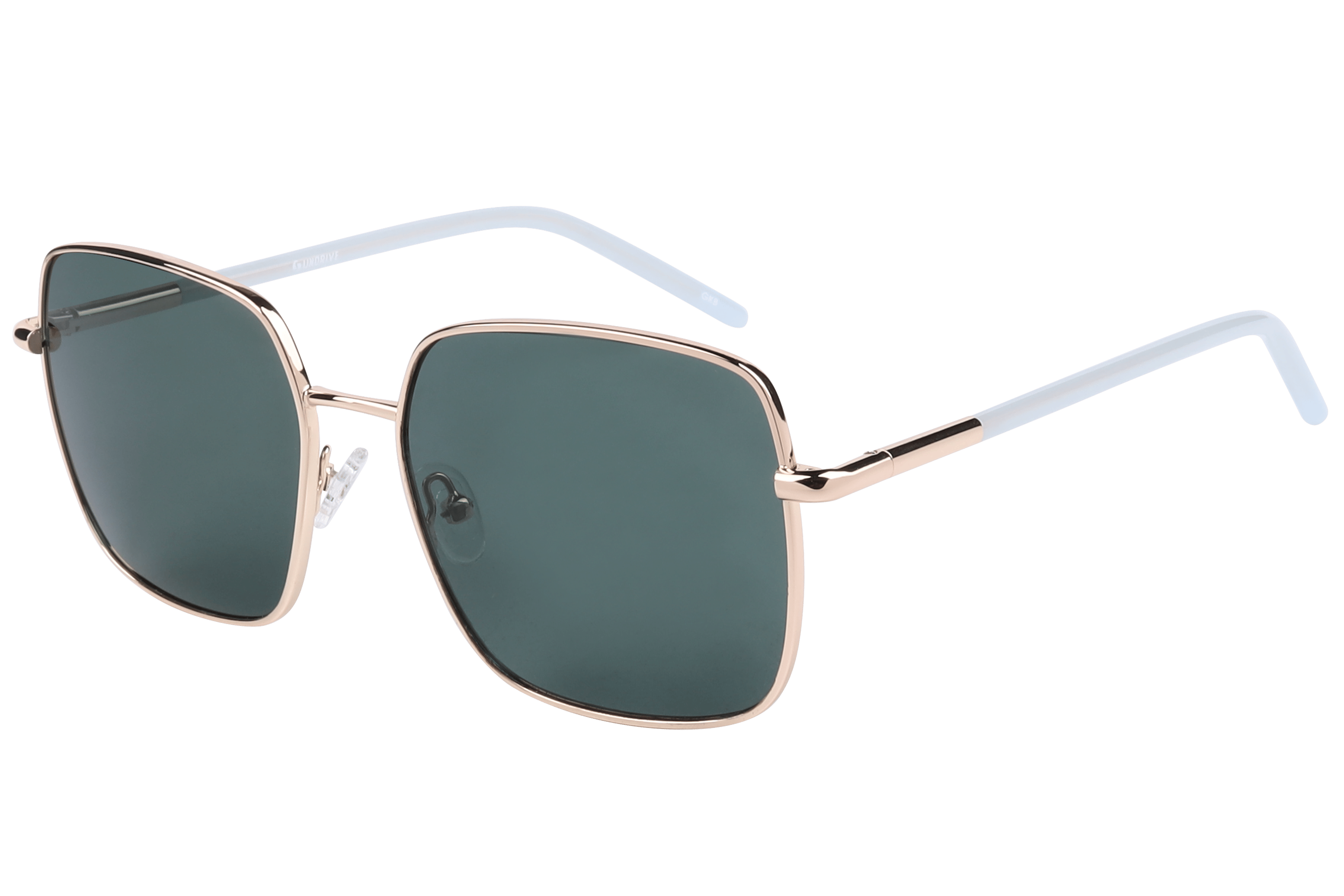 Inspira 8215 Sunglass Gold Unisex Full Metal — Gold frame